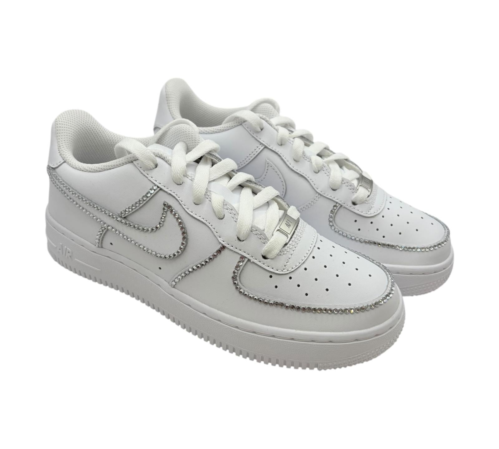 NIKE AIR FORCE 1 LOW 07 WHITE CSILLÁM KONTÚROK CUSTOM