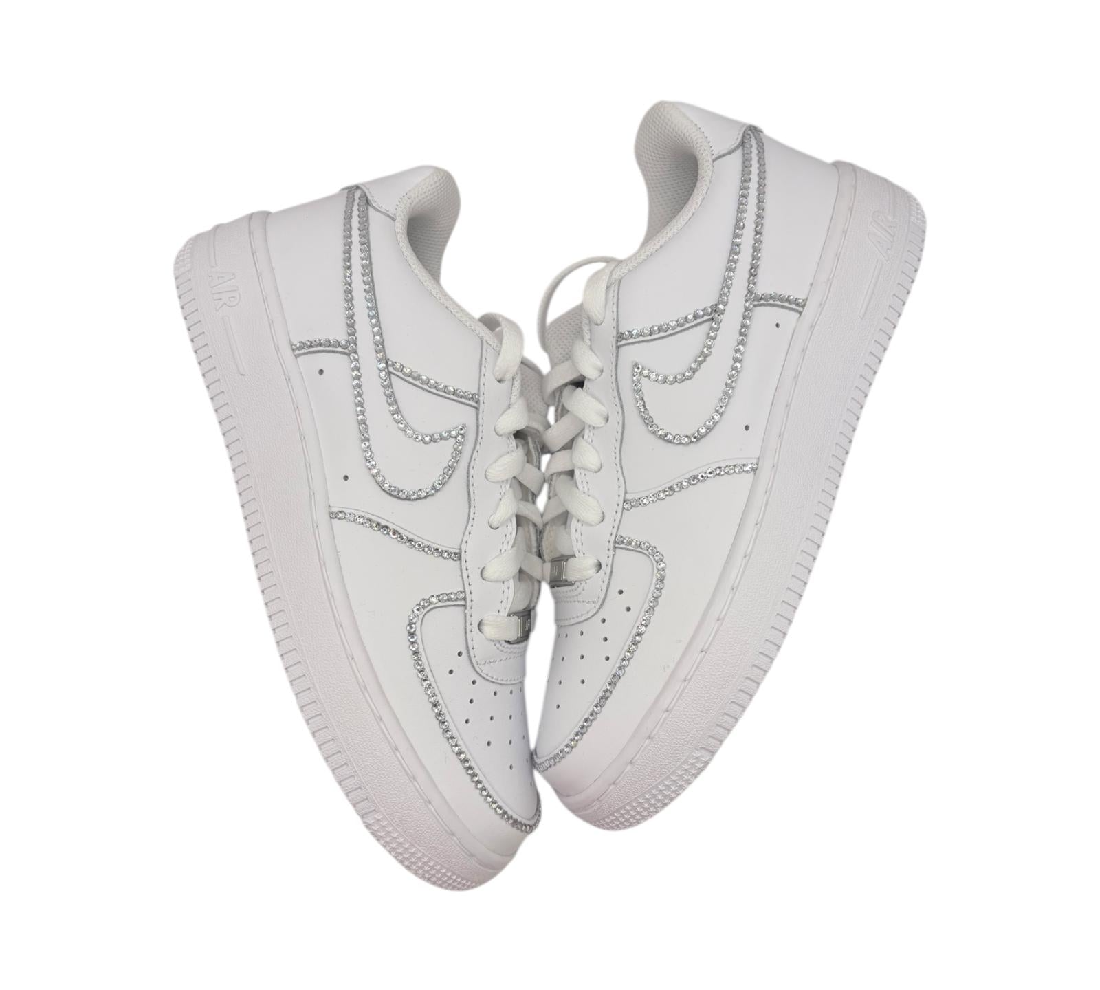 NIKE AIR FORCE 1 LOW 07 WHITE CSILLÁM KONTÚROK CUSTOM