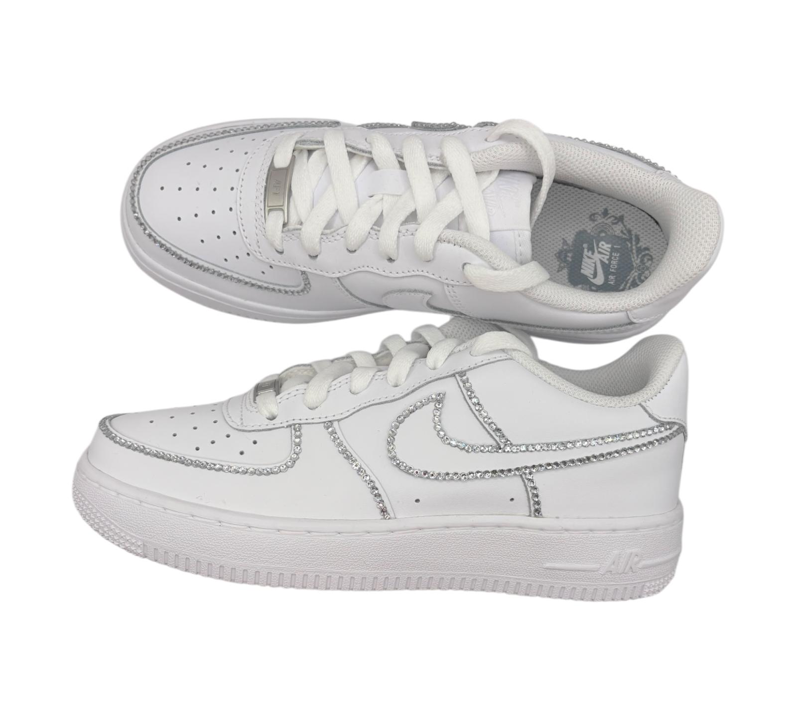 NIKE AIR FORCE 1 LOW 07 WHITE CSILLÁM KONTÚROK CUSTOM