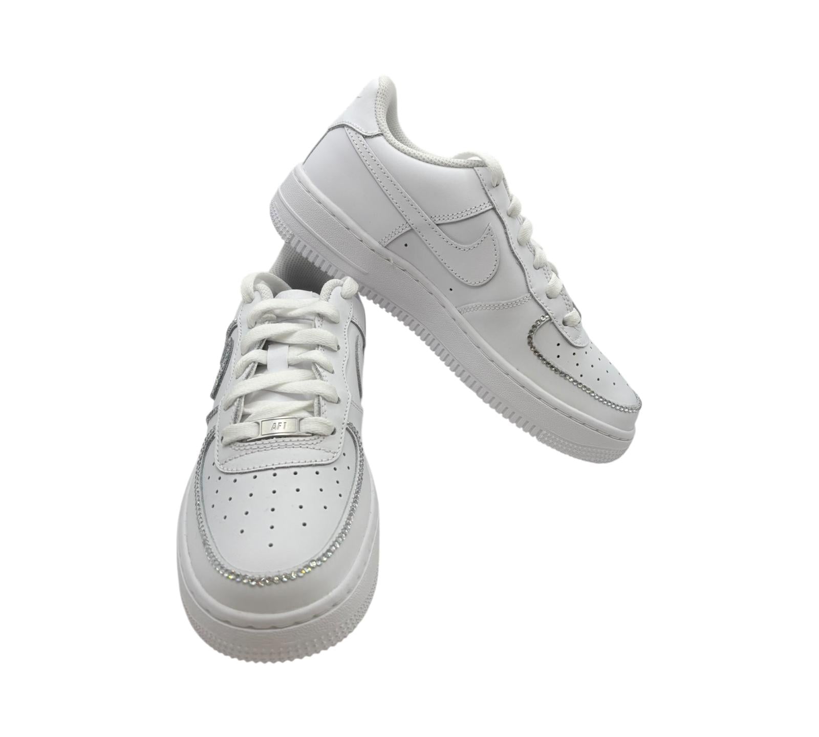 NIKE AIR FORCE 1 LOW 07 WHITE CSILLÁM KONTÚROK CUSTOM