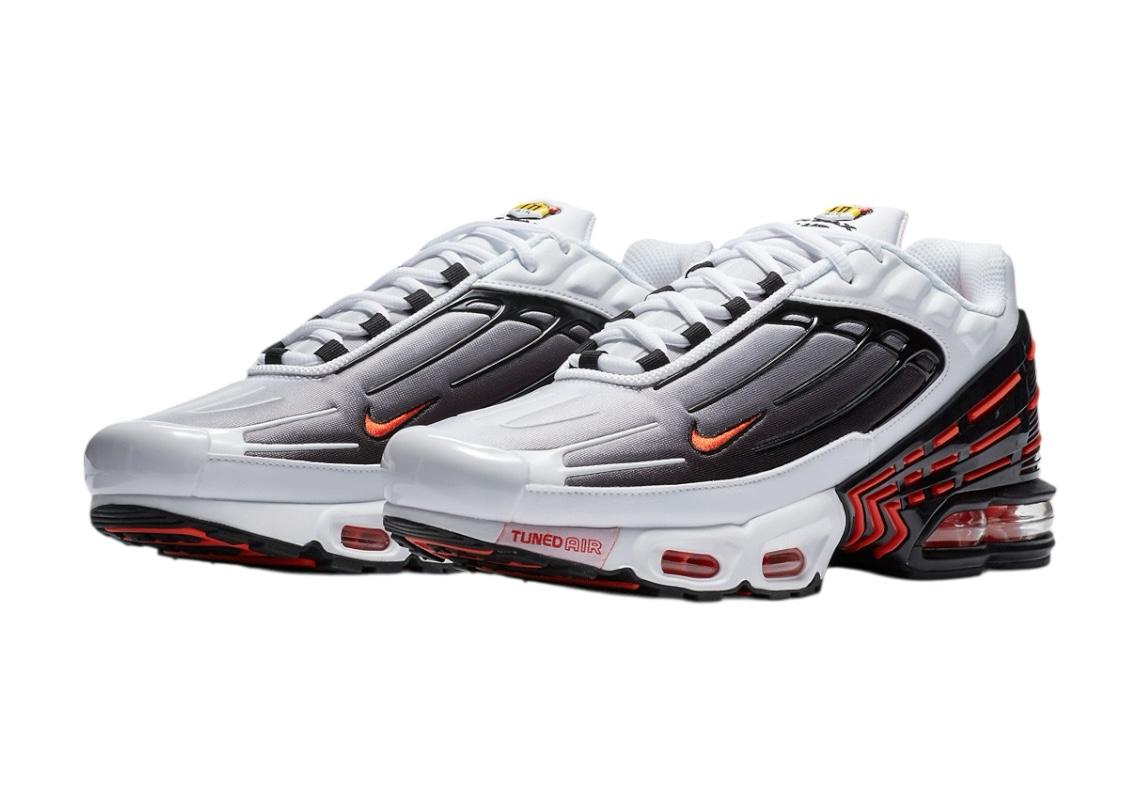 NIKE AIR MAX PLUS 3 WHITE BLACK TEAM ORANGE