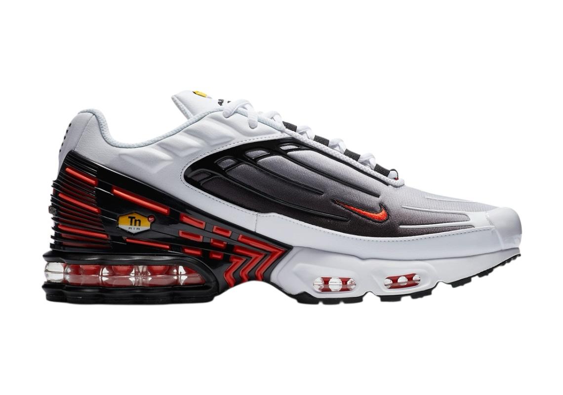 NIKE AIR MAX PLUS 3 WHITE BLACK TEAM ORANGE