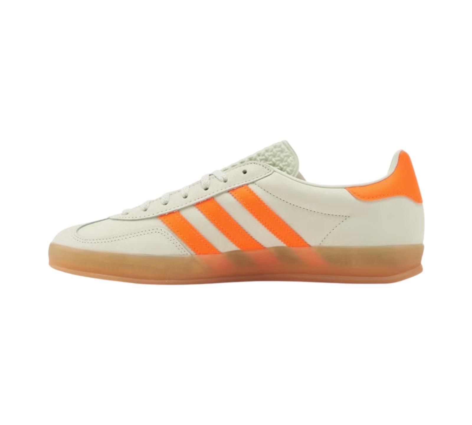 ADIDAS GAZELLE INDOOR LINEN GREEN SOLAR ORANGE