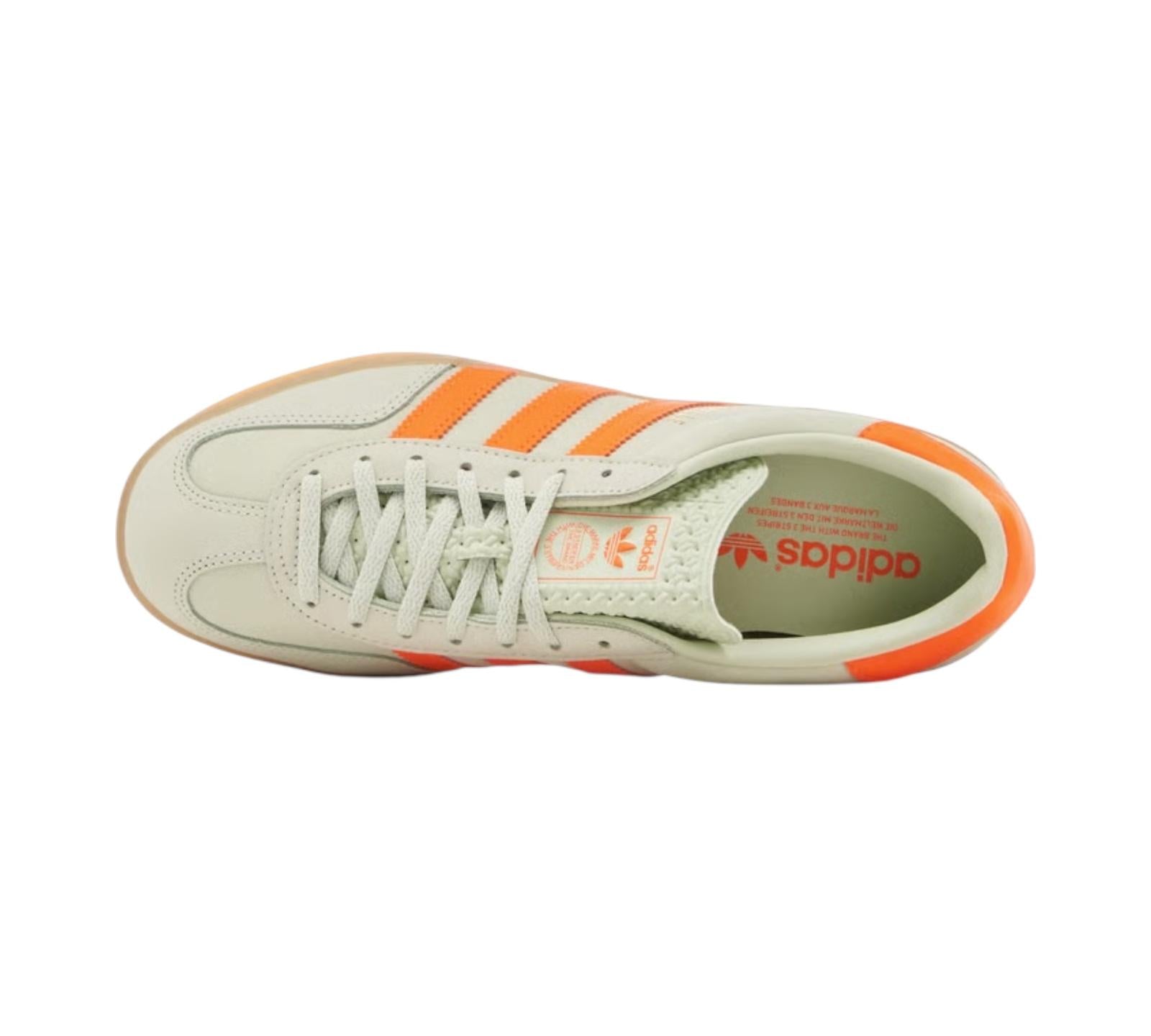 ADIDAS GAZELLE INDOOR LINEN GREEN SOLAR ORANGE