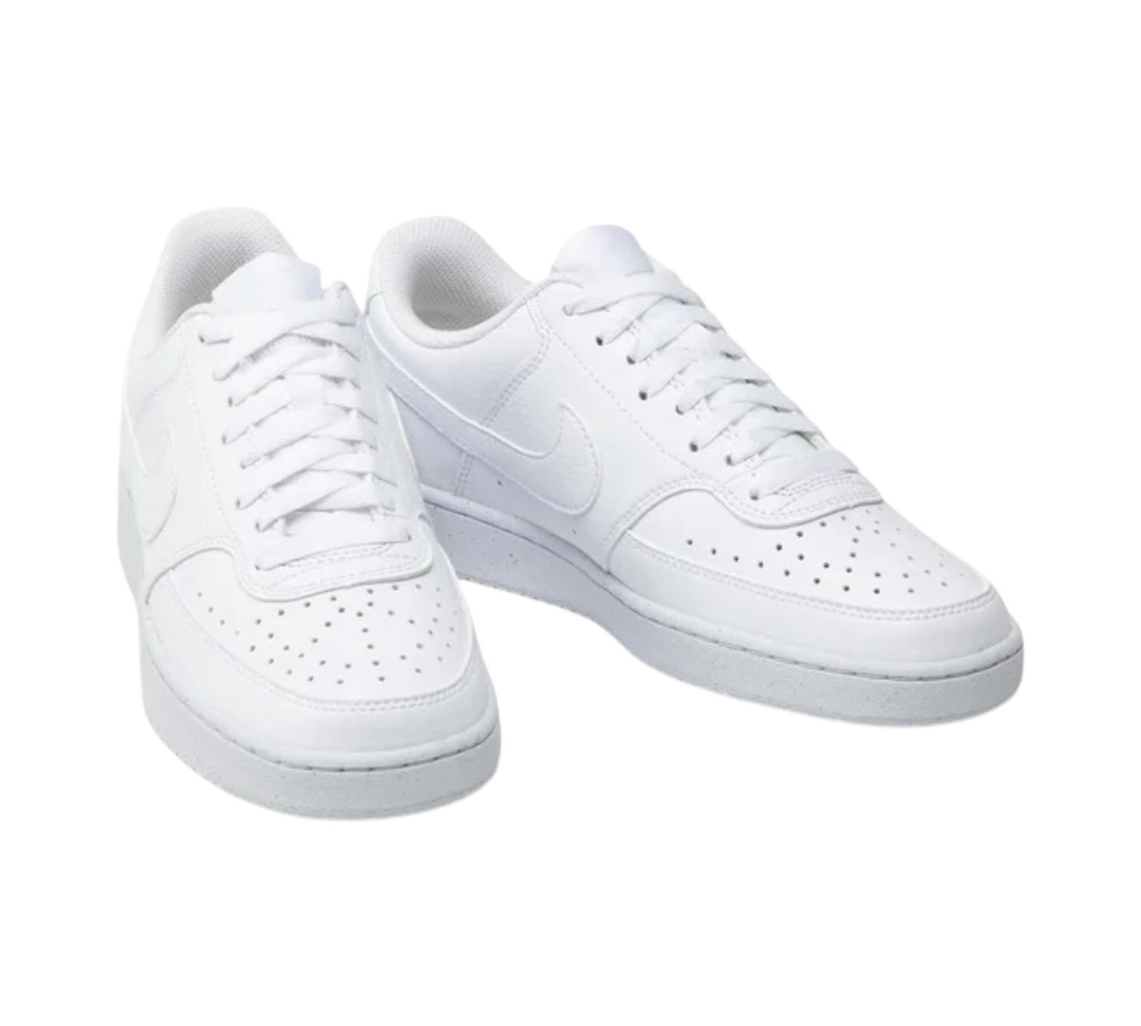M NIKE COURT VISION LOW NEXT NATURE TRIPLE WHITE