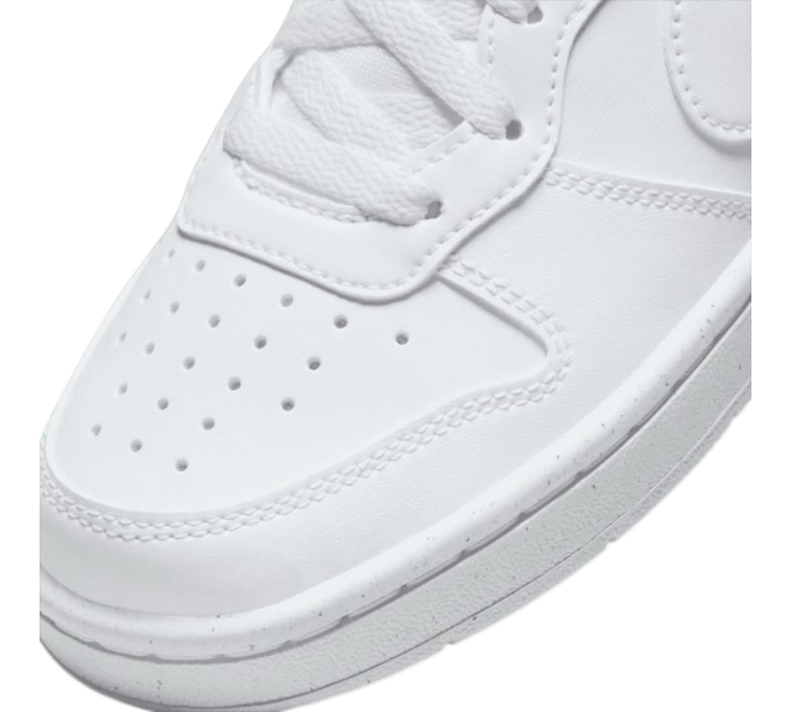 M NIKE COURT BOROUGH LOW RECRAFT TRIPLE WHITE