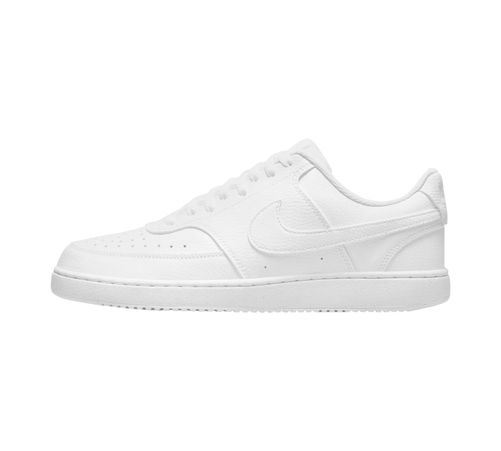 M NIKE COURT VISION LOW NEXT NATURE TRIPLE WHITE