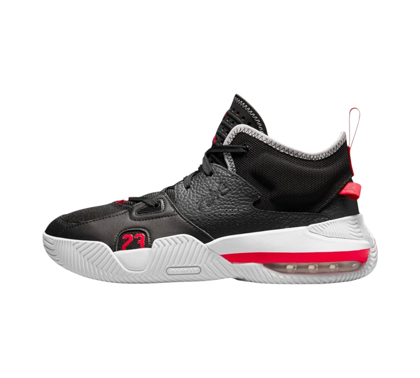 M JORDAN STAY LOYAL 2 BLACK UNIVERSITY RED WOLF GREY WHITE