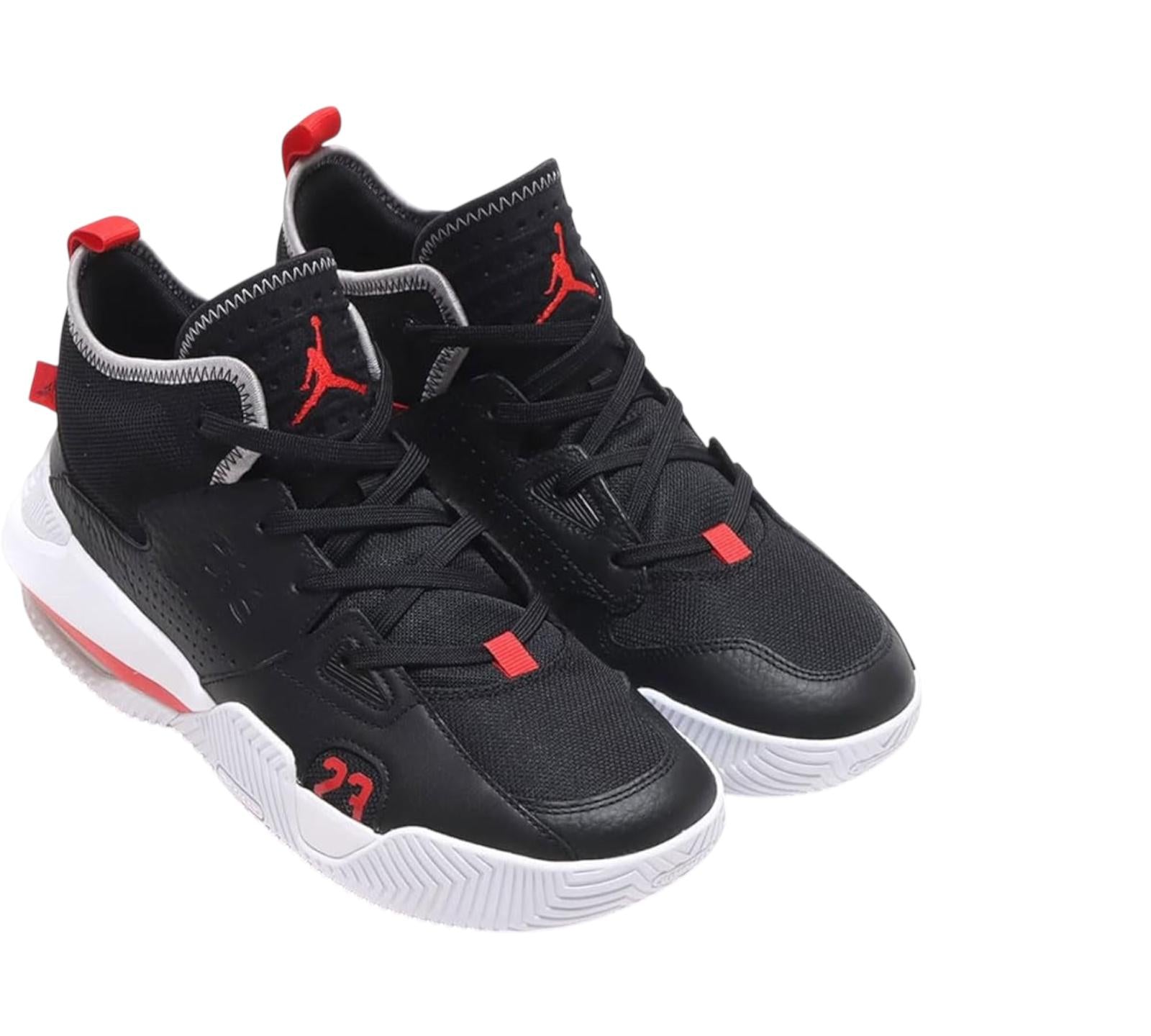 M JORDAN STAY LOYAL 2 BLACK UNIVERSITY RED WOLF GREY WHITE