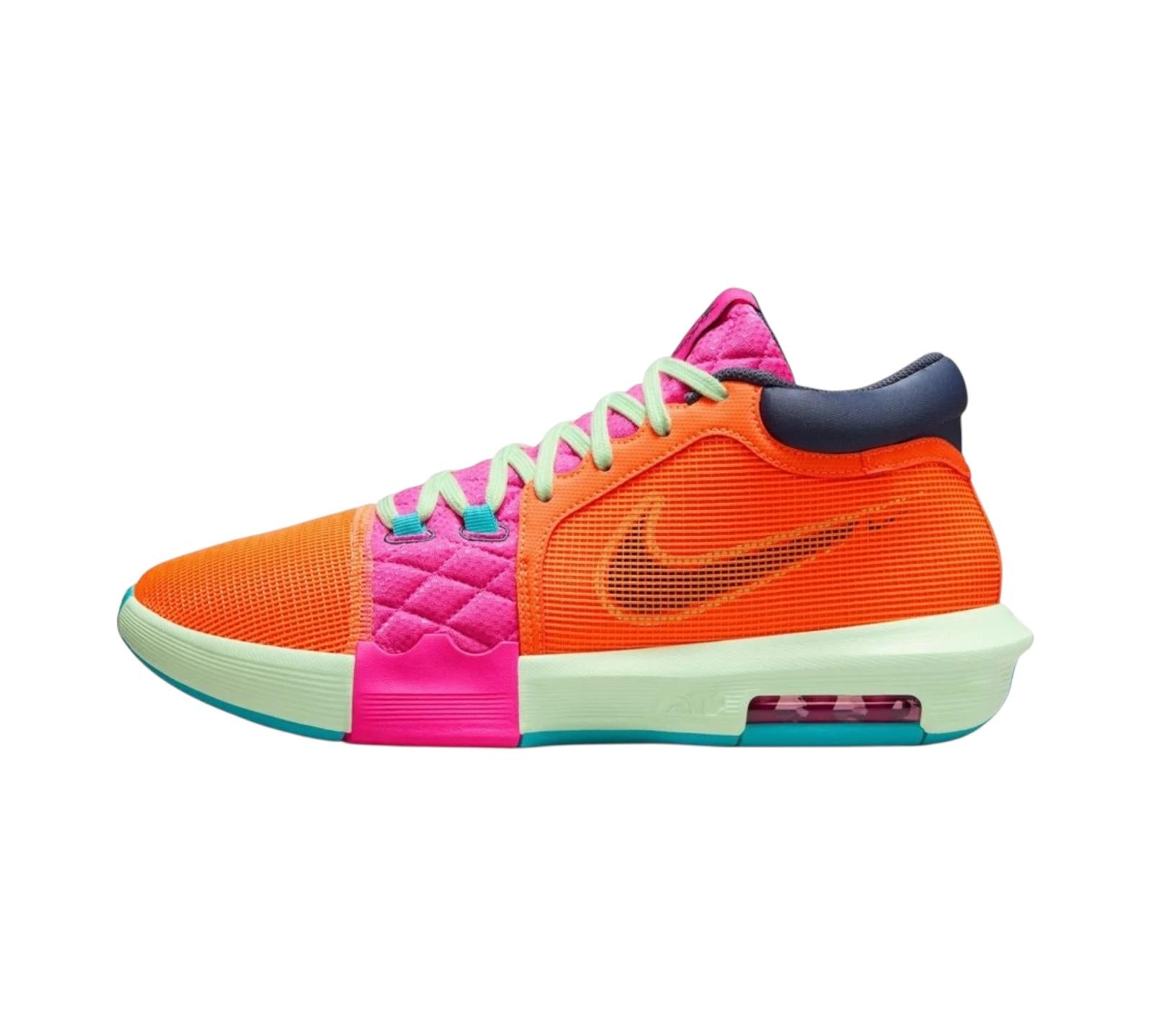 M NIKE LEBRON WITNESS 8 TOTAL ORANGE LASER FUCHSIA