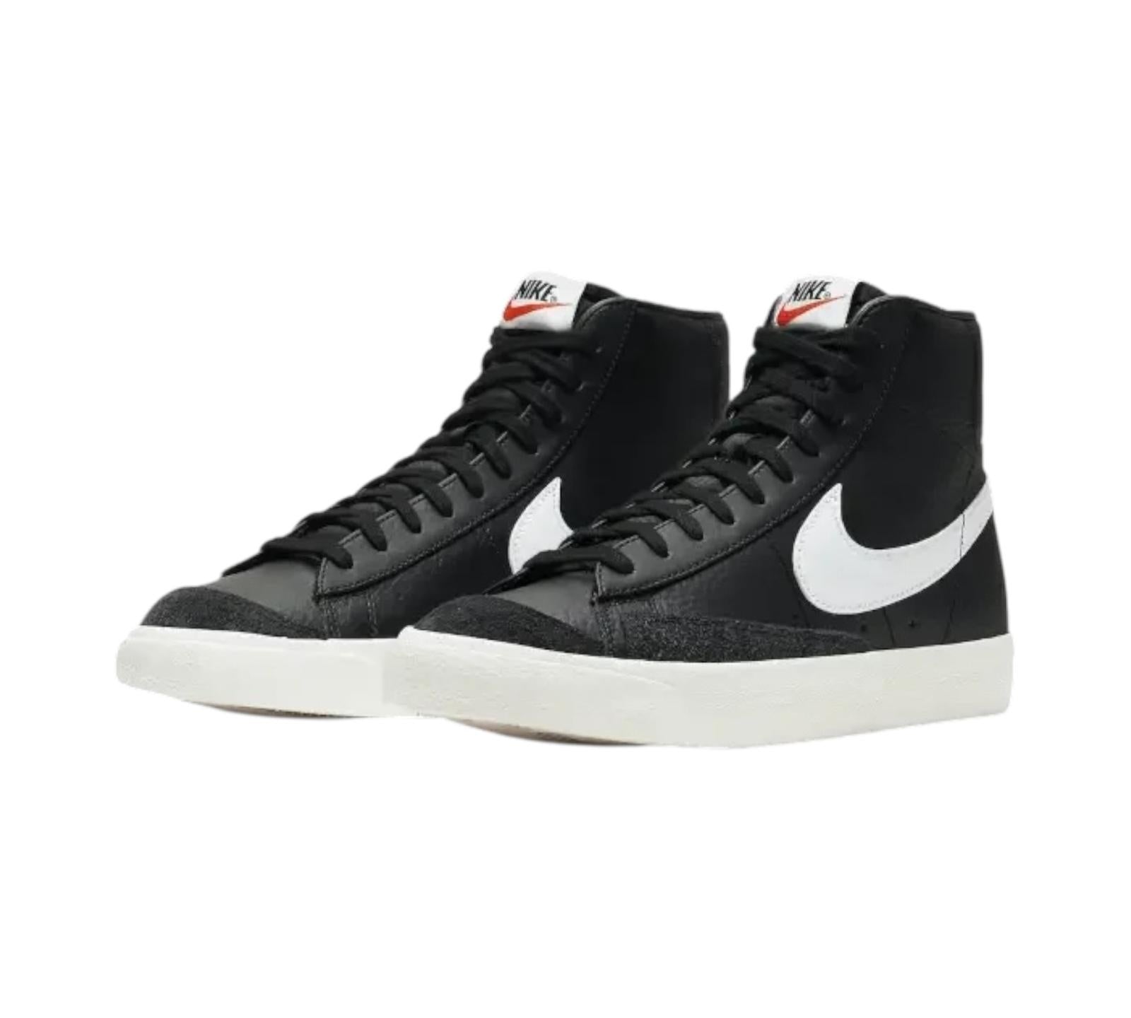 M NIKE BLAZER MID 77 BLACK WHITE