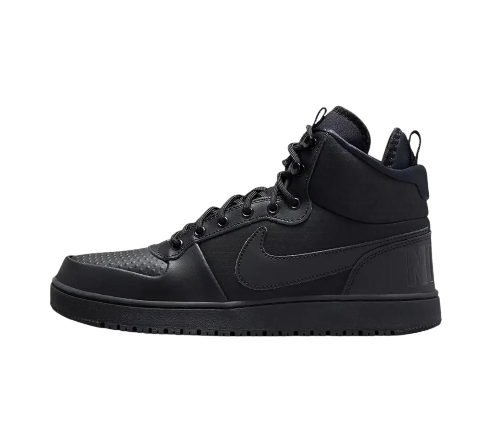 M NIKE COURT BOROUGH MID WINTER TRIPLE BLACK