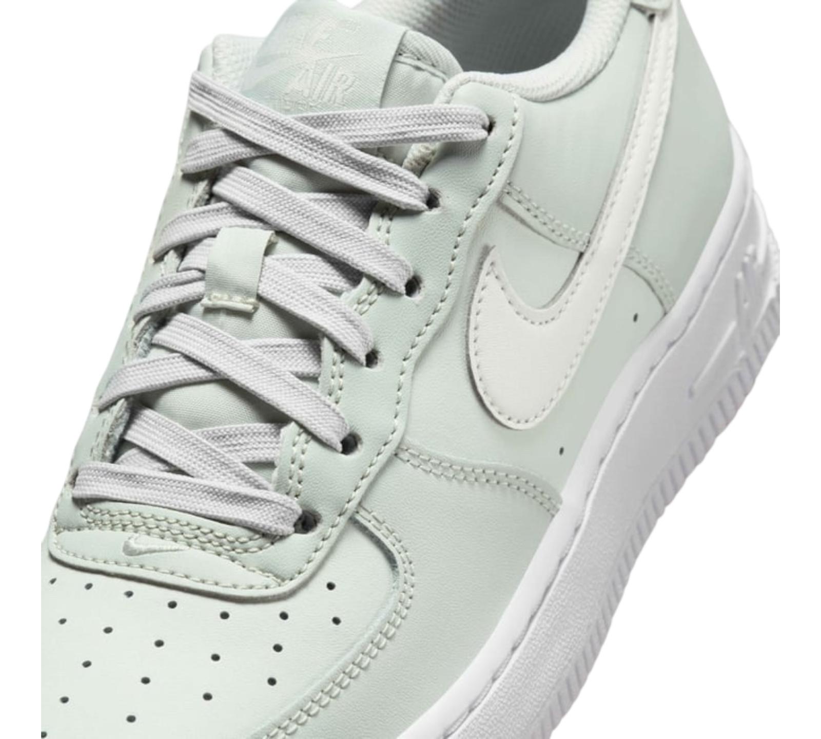 NIKE AIR FORCE 1 LOW LIGHT SILVER SPRUCE AURA WHITE SAIL