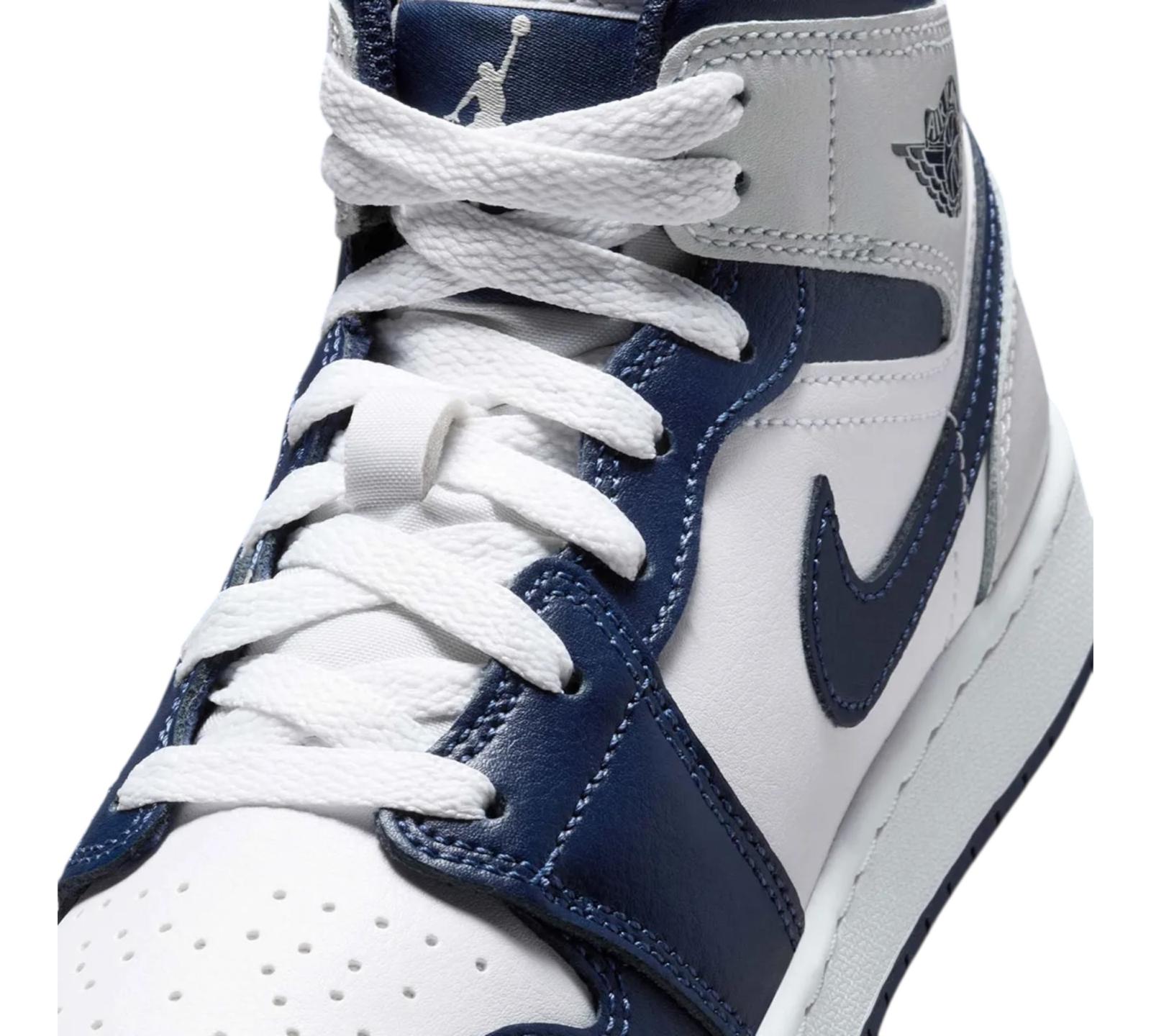 AIR JORDAN 1 MID SMOKE GREY OBSIDIAN