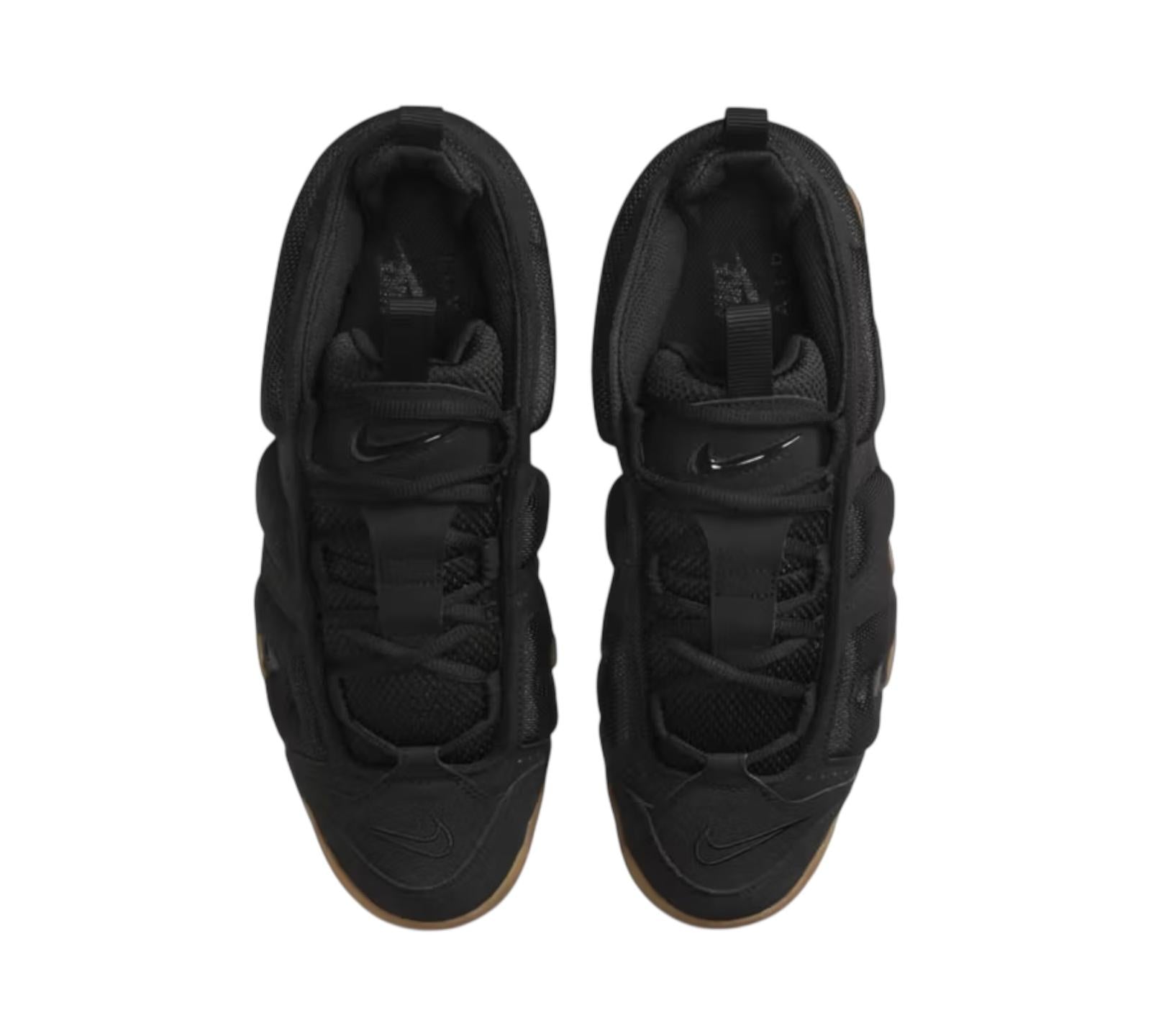 NIKE AIR MORE UPTEMPO LOW BLACK GUM