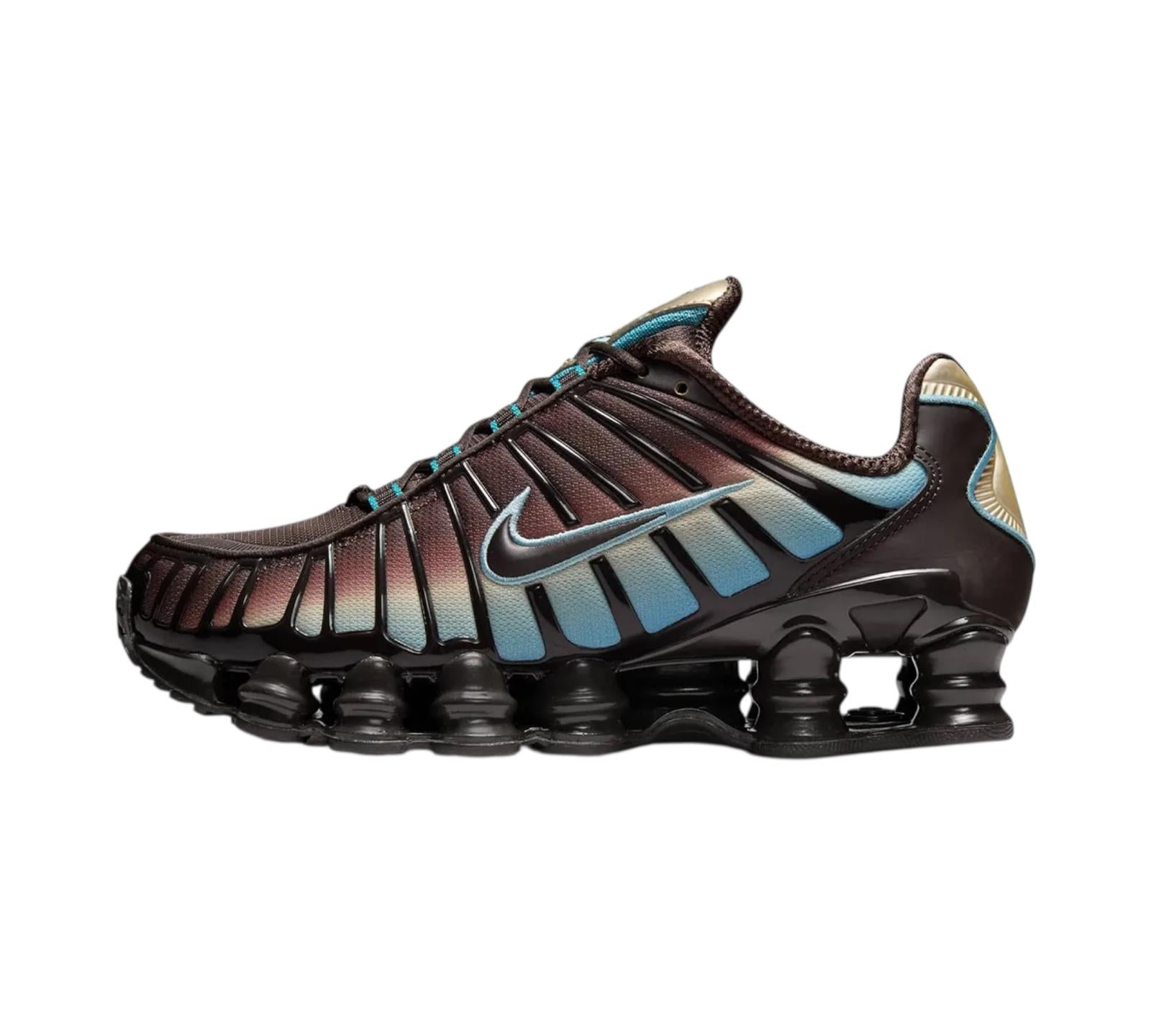 NIKE SHOX TL VELVET BROWN DENIM TURQUOISE