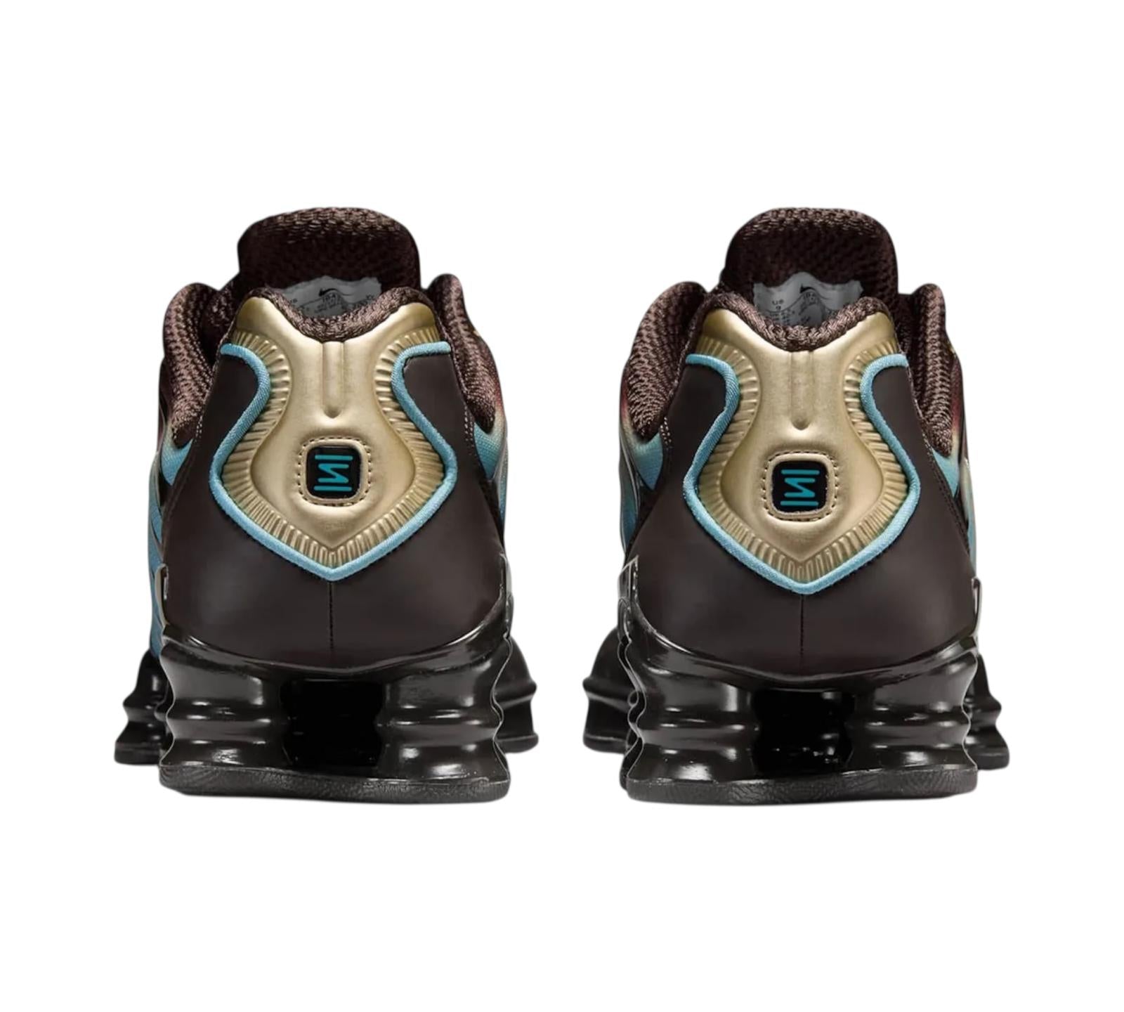 NIKE SHOX TL VELVET BROWN DENIM TURQUOISE