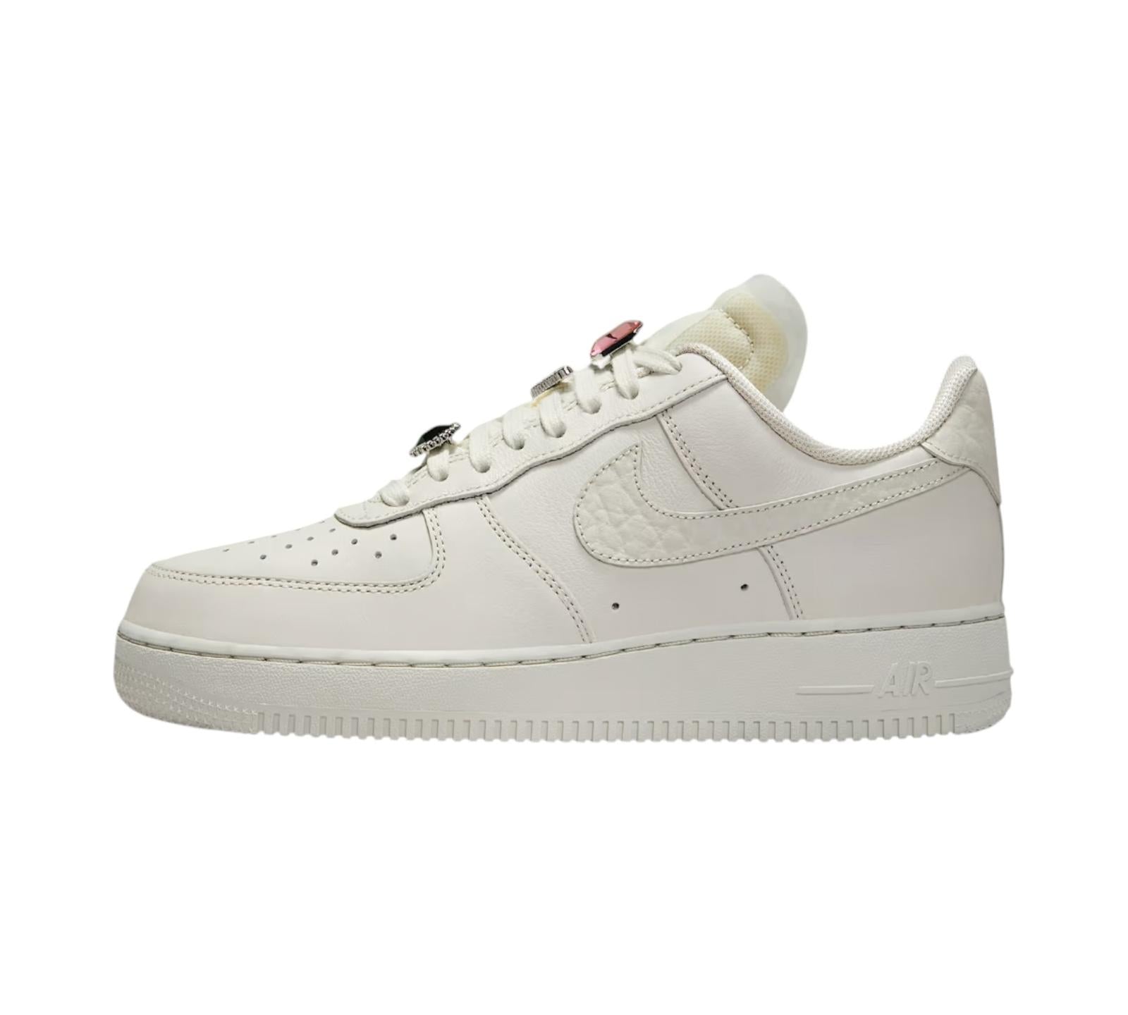 NIKE AIR FORCE 1 LOW PREMIUM LIGHT BONE BLING