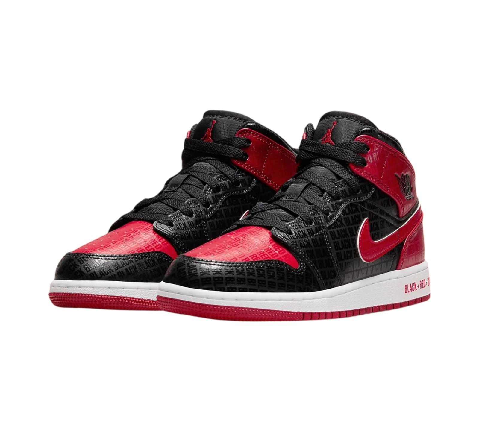 JORDAN 1 MID BRED TEXT