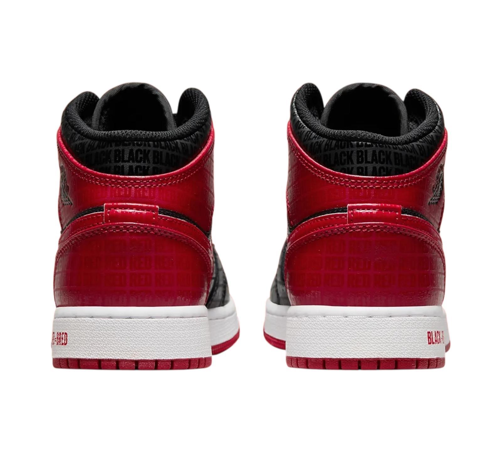 JORDAN 1 MID BRED TEXT