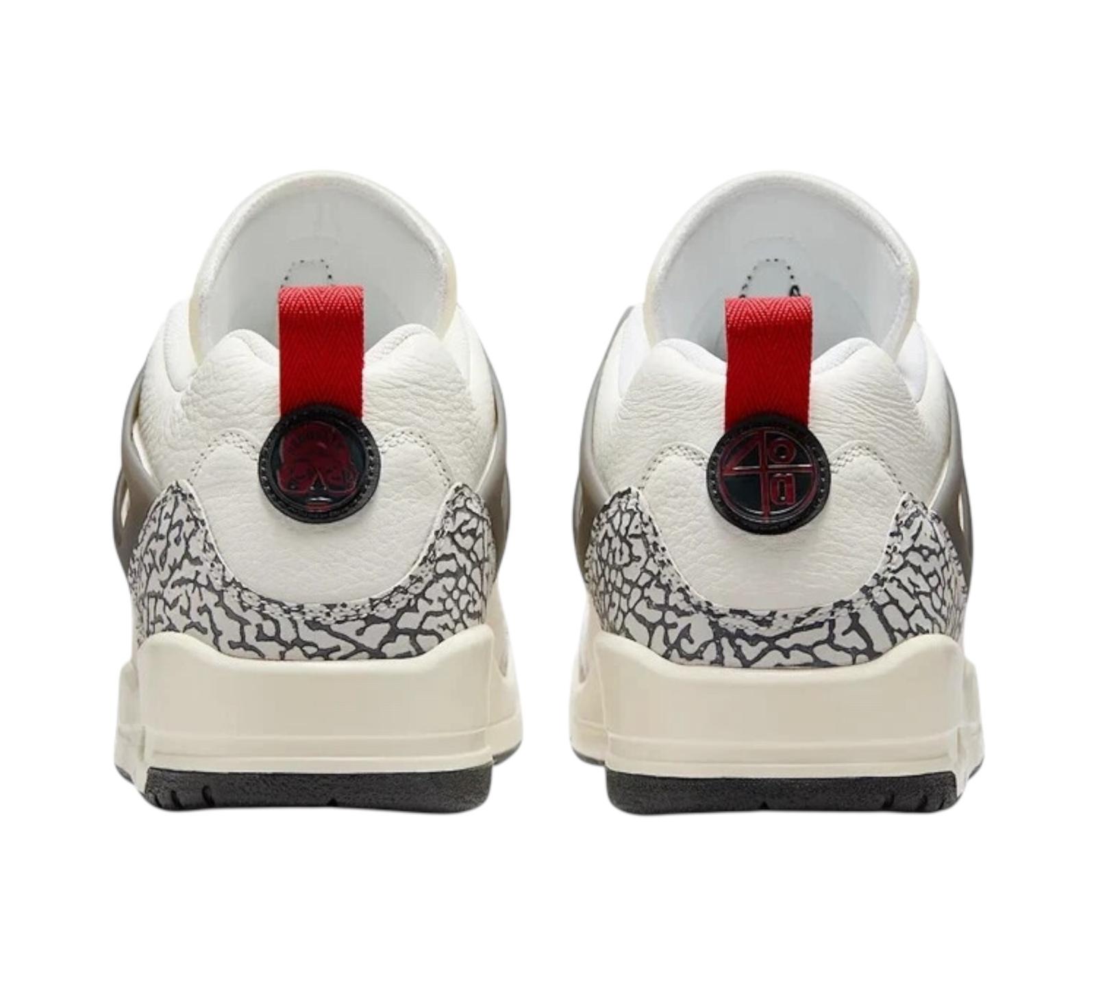 JORDAN SPIZIKE LOW SAIL ANTHRACITE COCONUT MILK VARSITY RED