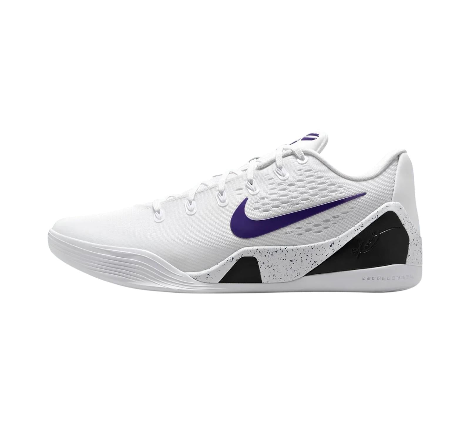 NIKE KOBE 9 ELITE LOW EM PROTRO WHITE COURT PURPLE