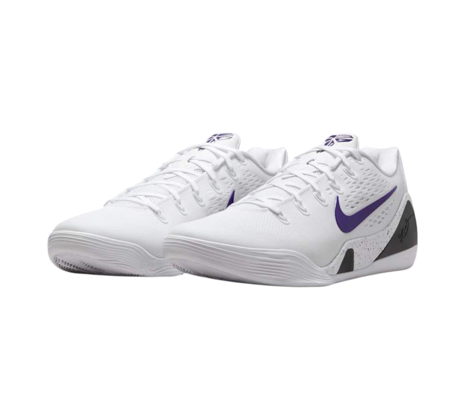 NIKE KOBE 9 ELITE LOW EM PROTRO WHITE COURT PURPLE