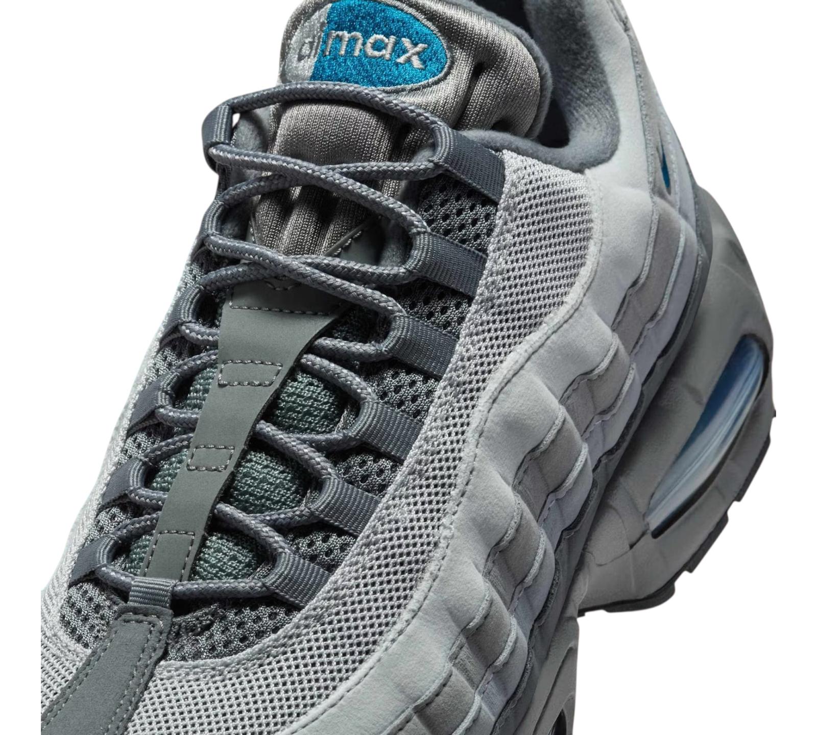 NIKE AIR MAX 95 OG BIG BUBBLE SMOKE GREY GREEN ABYSS