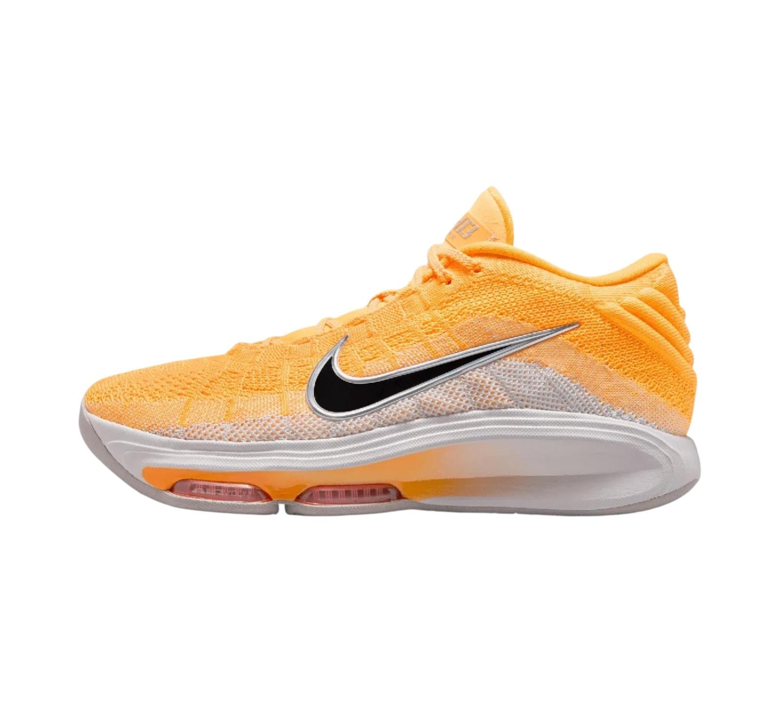 NIKE AIR ZOOM GT HUSTLE 3 LASER ORANGE METALLIC SILVER