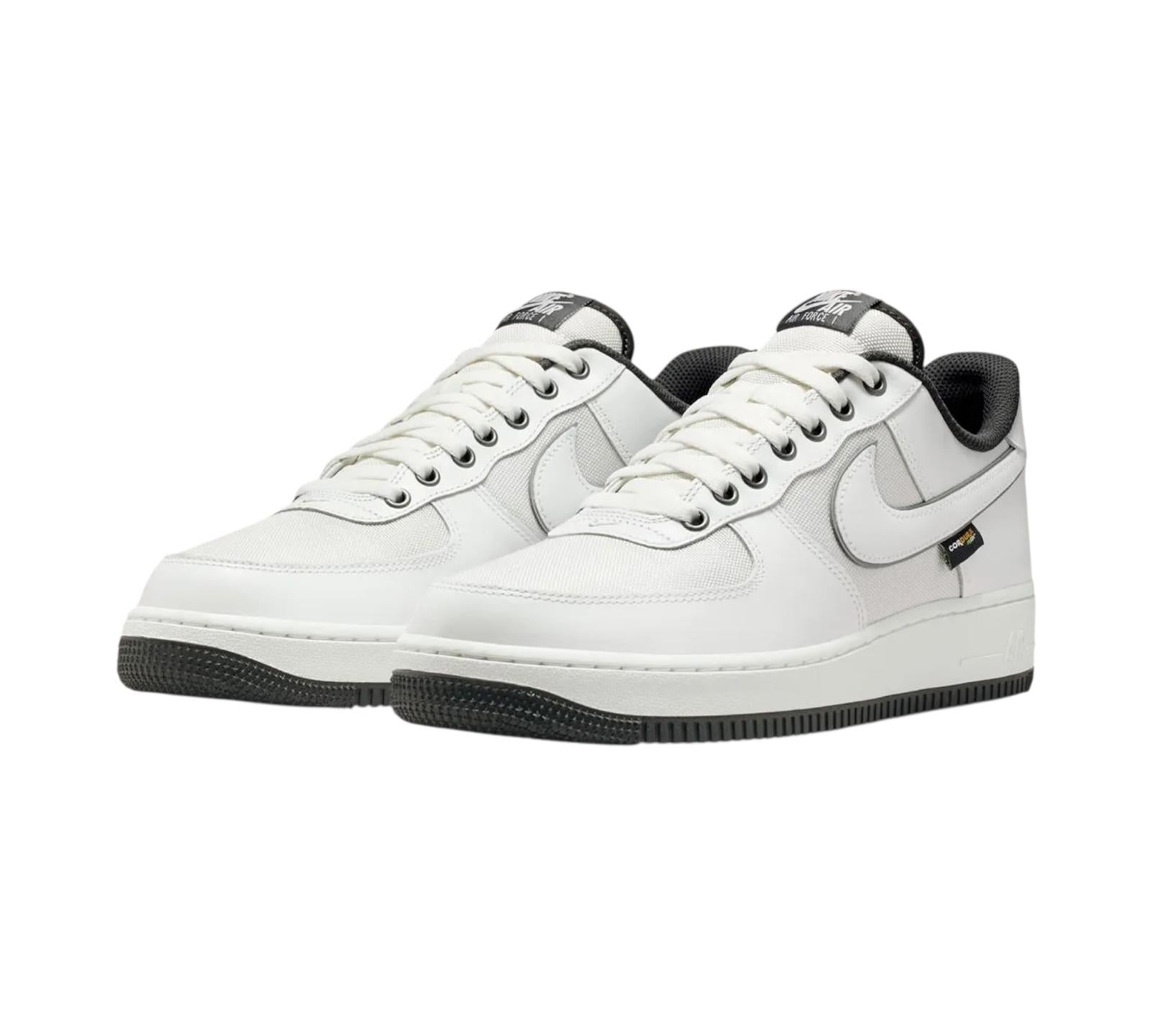 NIKE AIR FORCE 1 LOW '07 LV8 SUMMIT WHITE DARK SMOKE GREY CORDURA