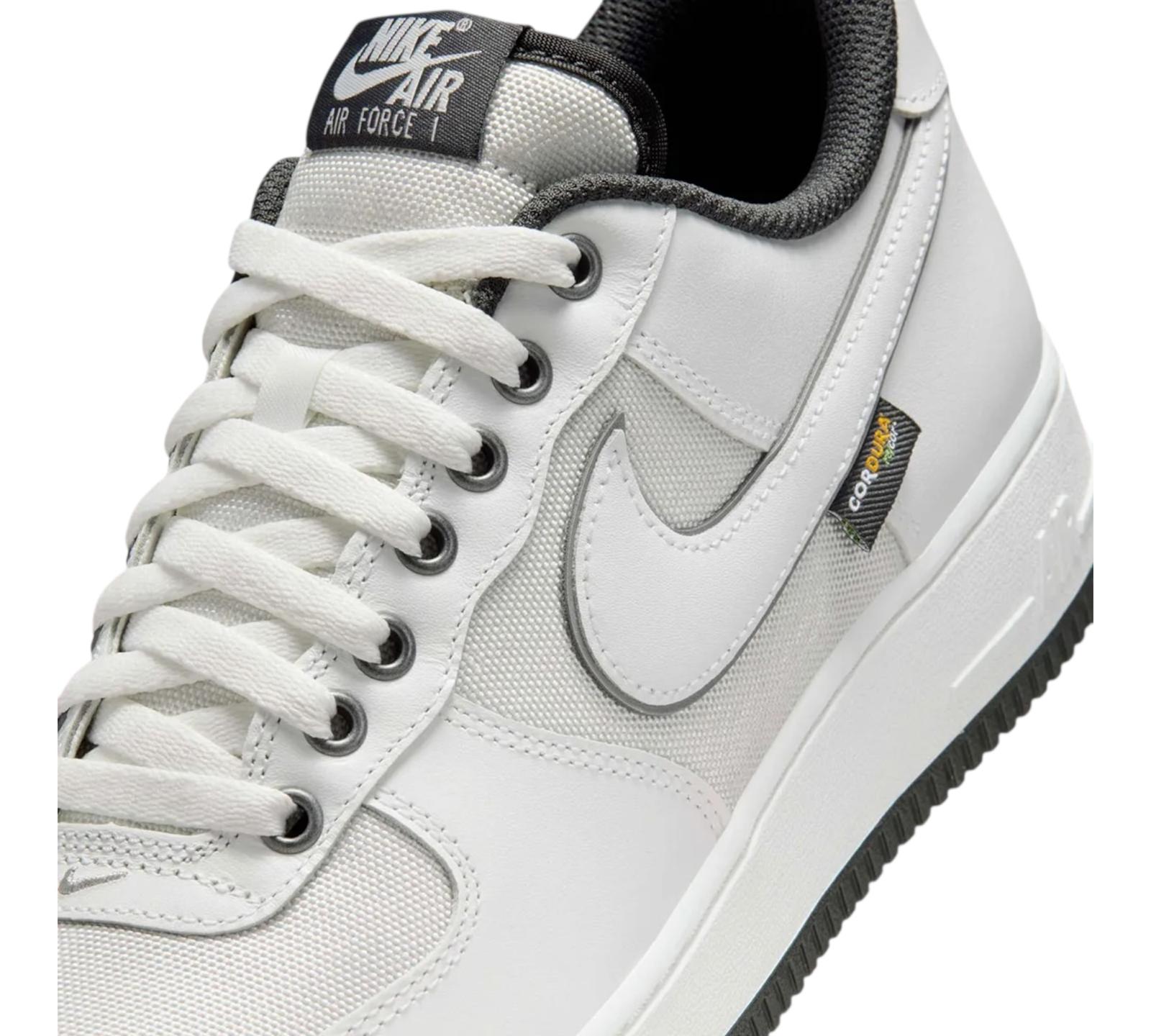 NIKE AIR FORCE 1 LOW '07 LV8 SUMMIT WHITE DARK SMOKE GREY CORDURA