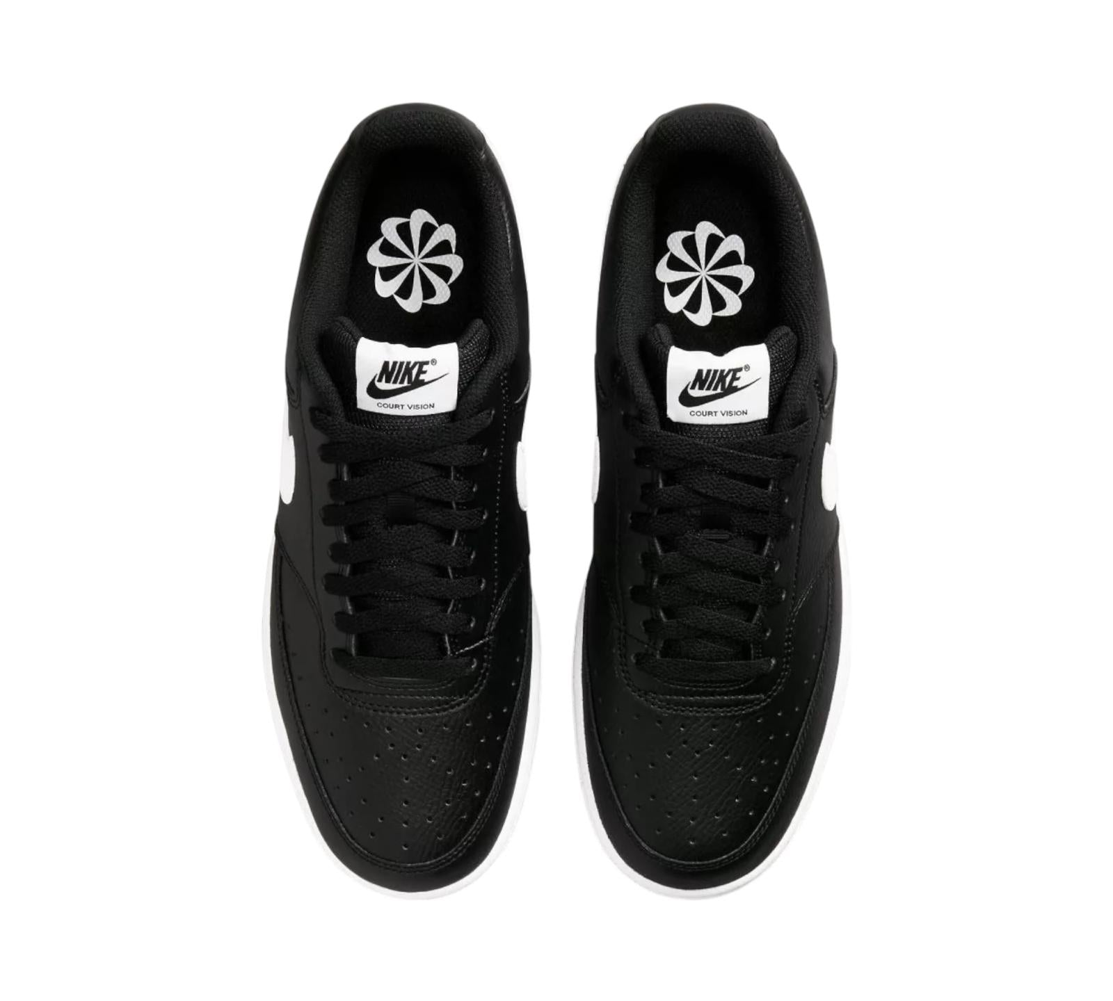 M NIKE COURT VISION LOW NEXT NATURE BLACK WHITE