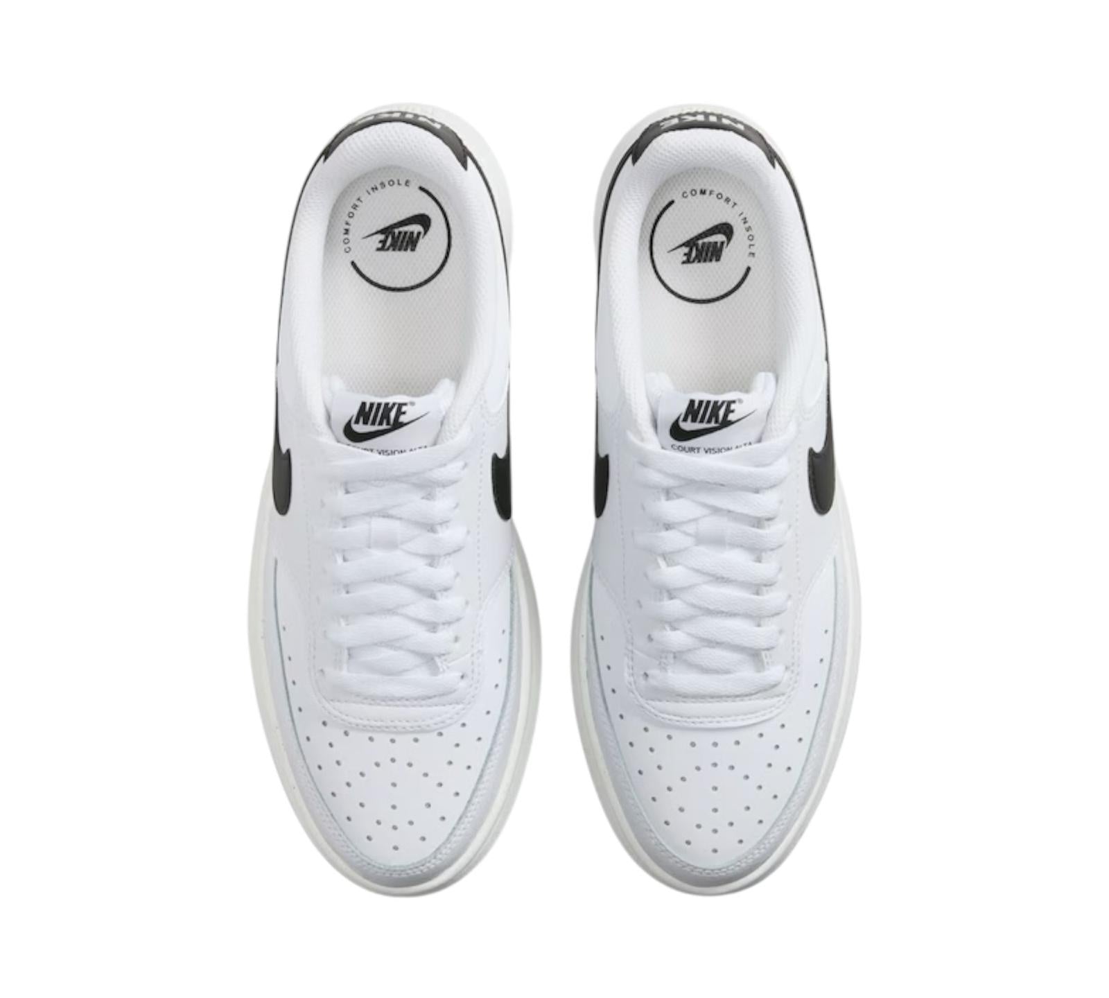 M NIKE COURT VISION ALTA WHITE BLACK