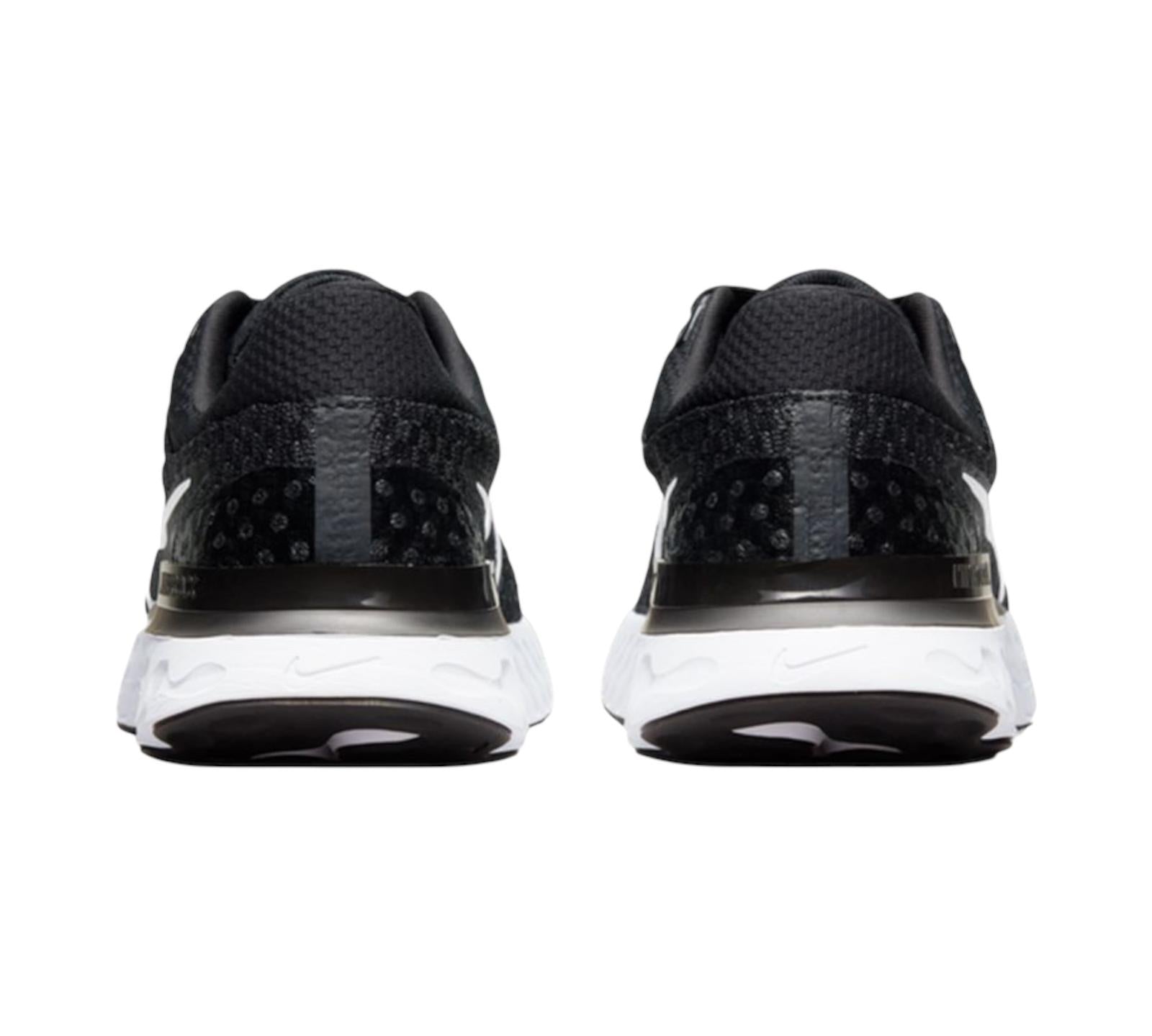 M NIKE REACT INFINITY RUN FLYKNIT 3 BLACK WHITE