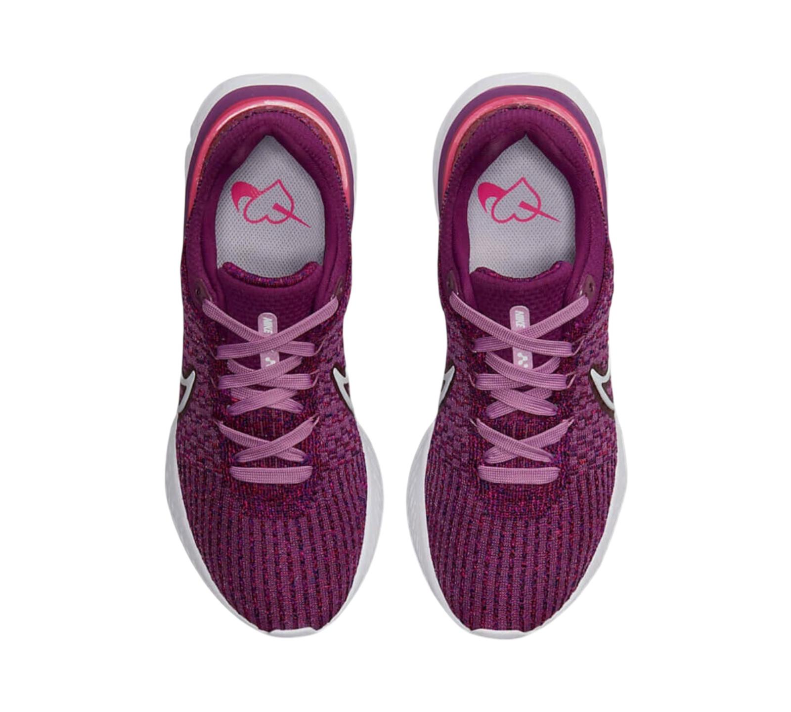 M NIKE REACT INFINITY RUN FLYKNIT 3 LIGHT BORDEAUX (WOMEN'S)