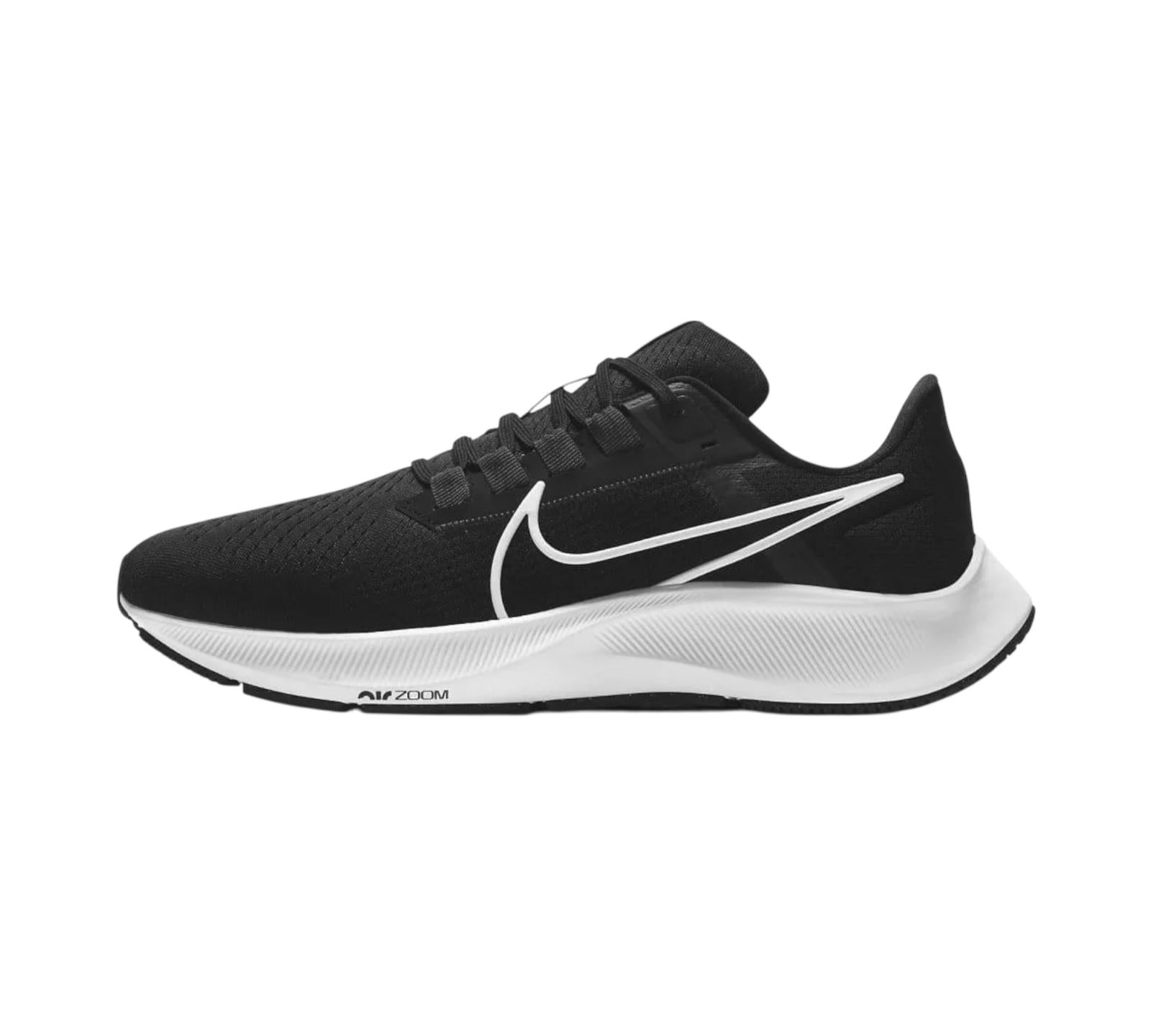 M NIKE AIR ZOOM PEGASUS 38 BLACK WHITE