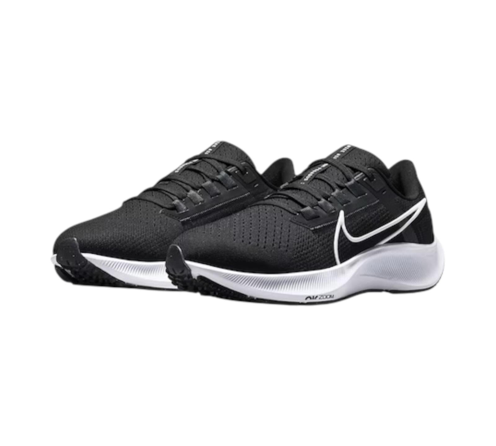M NIKE AIR ZOOM PEGASUS 38 BLACK WHITE