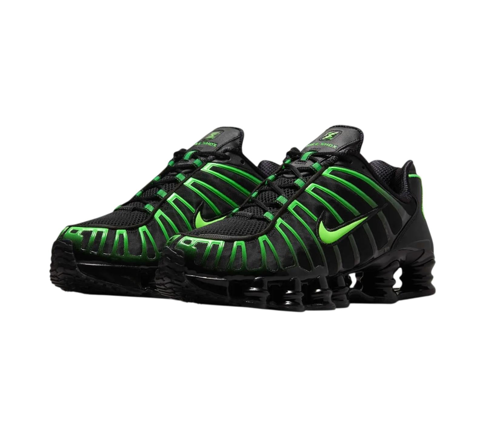 NIKE SHOX TL BLACK GREEN STRIKE