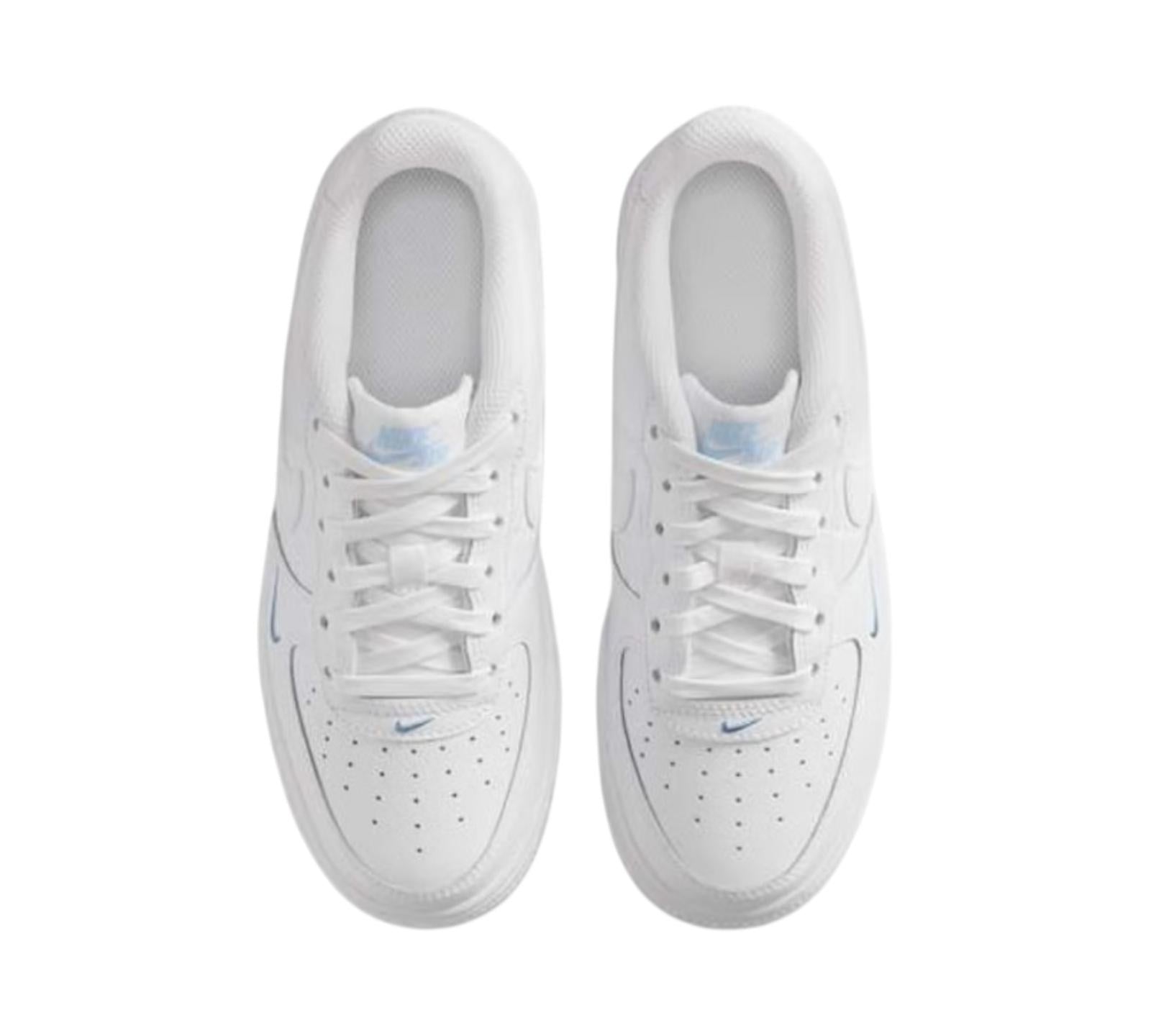 NIKE AIR FORCE 1 WHITE LIGHT ARMOURY BLUE
