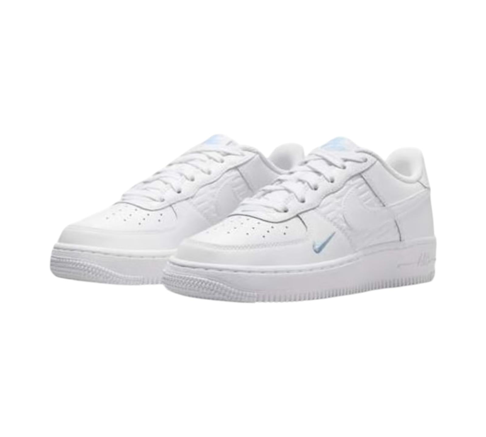 NIKE AIR FORCE 1 WHITE LIGHT ARMOURY BLUE