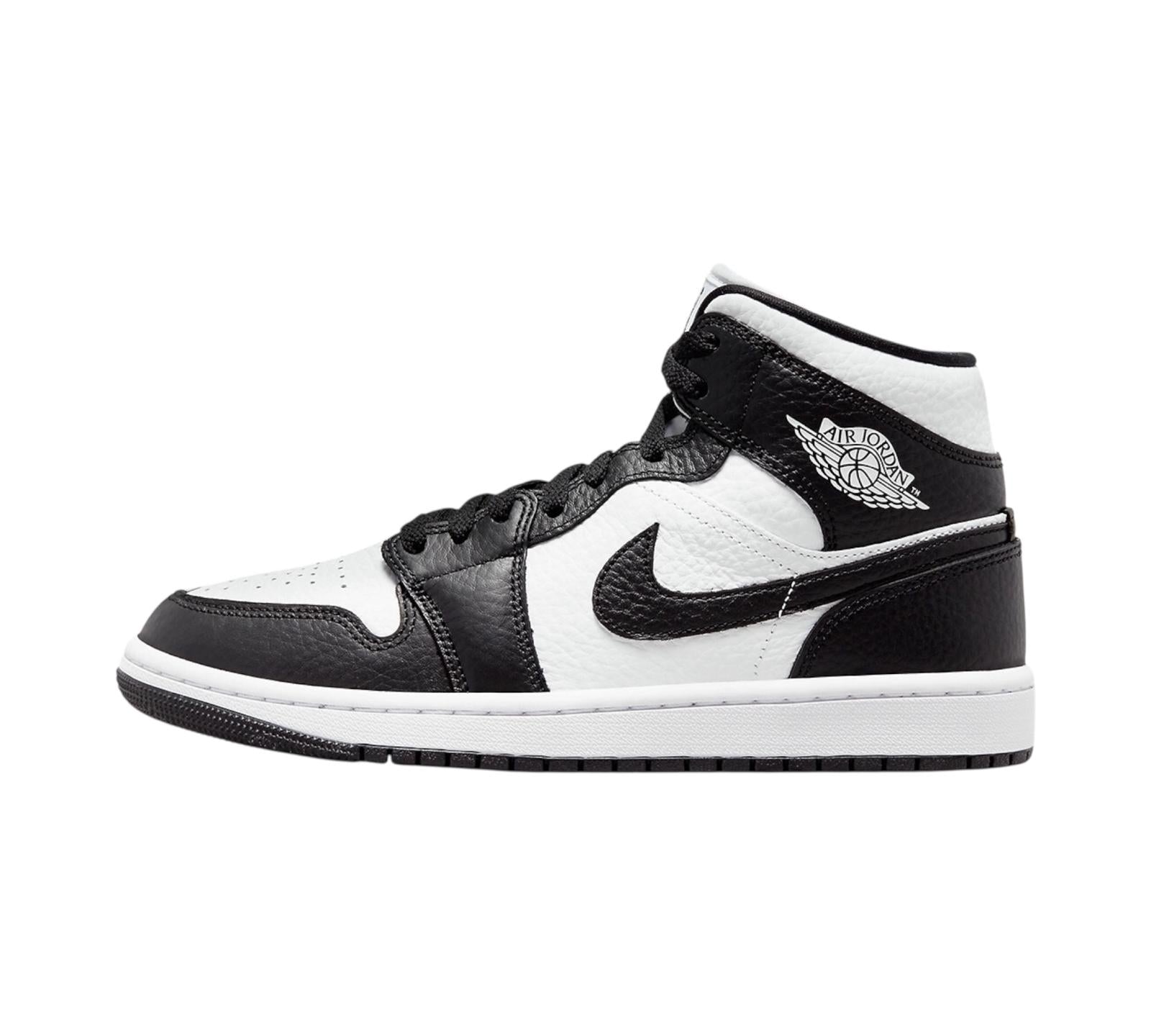 JORDAN 1 MID SPLIT BLACK WHITE