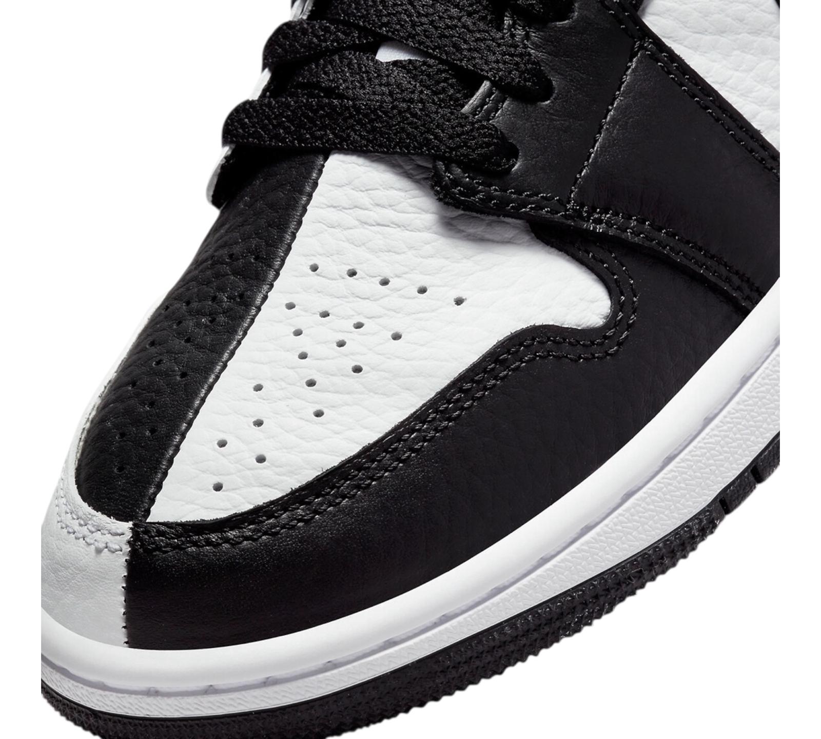JORDAN 1 MID SPLIT BLACK WHITE