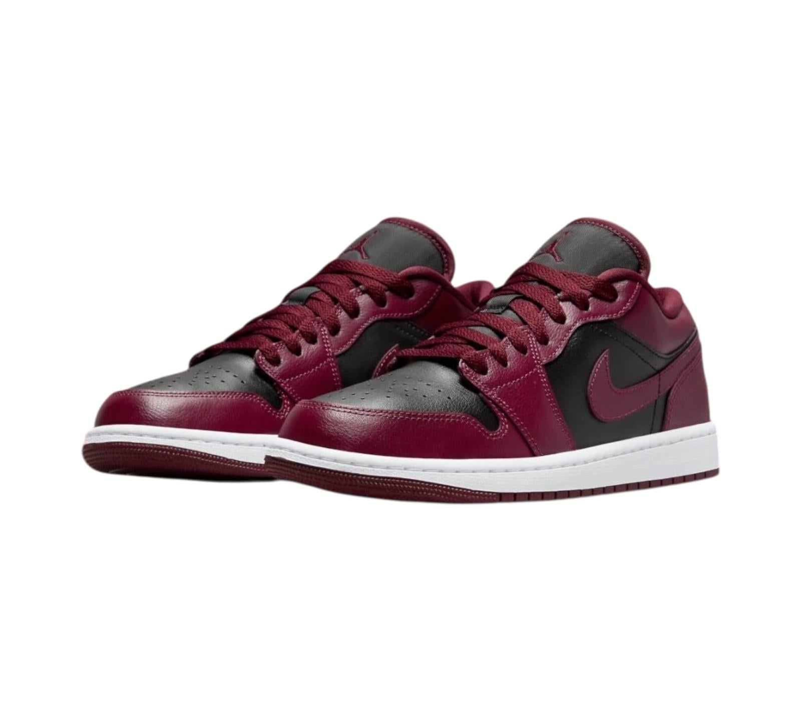 JORDAN 1 LOW BLACK DARK BEETROOT