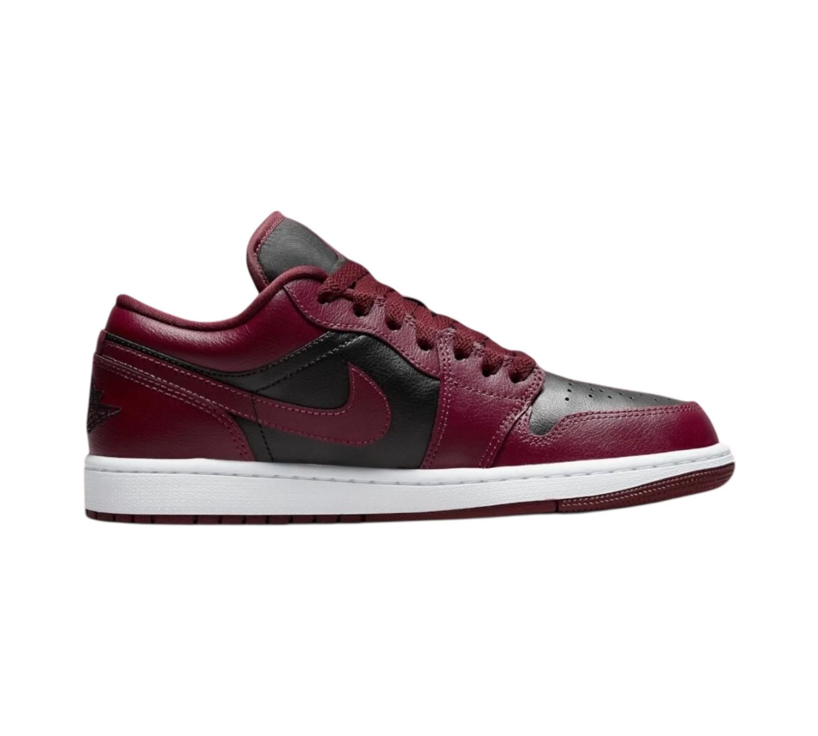 JORDAN 1 LOW BLACK DARK BEETROOT