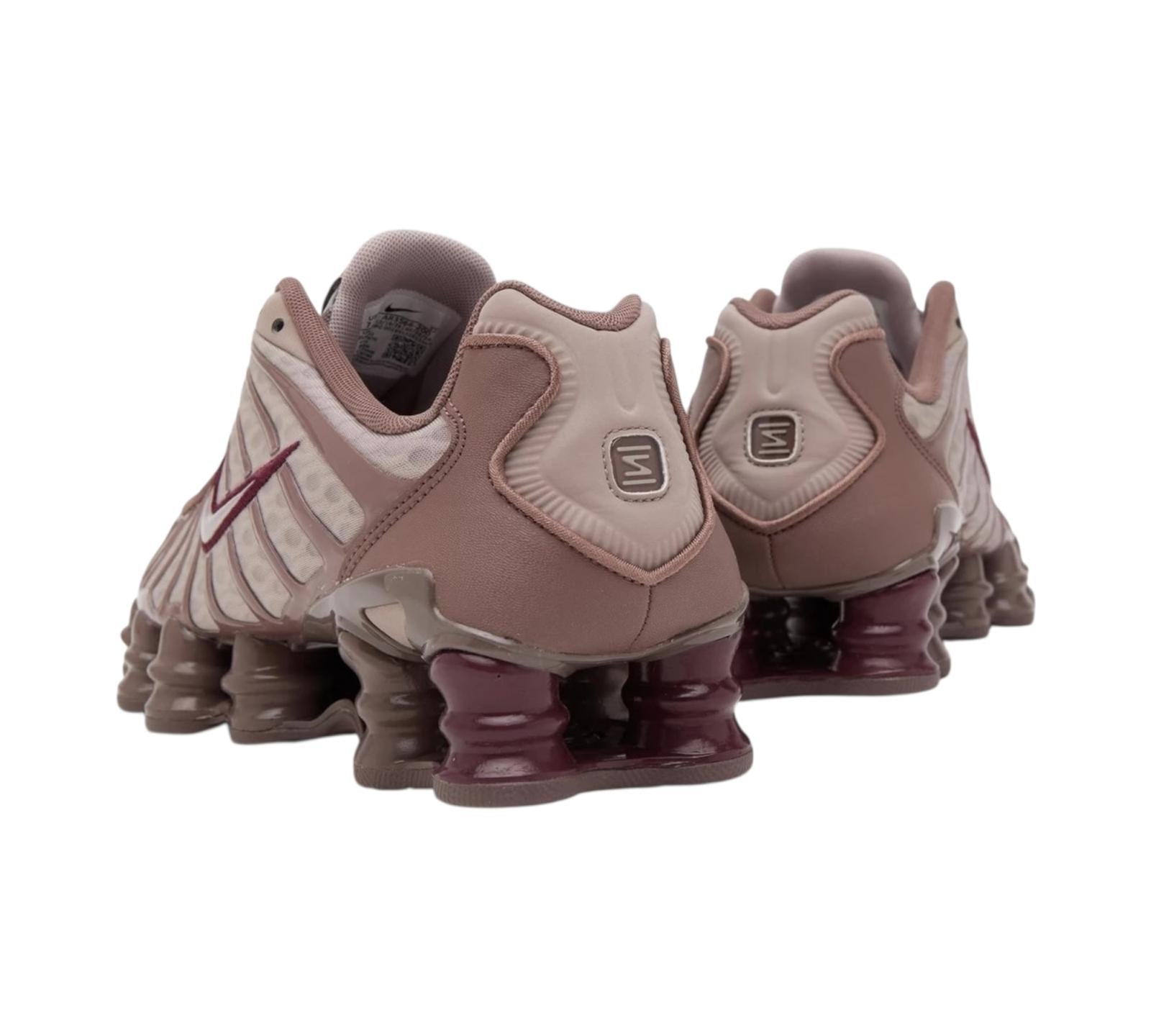 NIKE SHOX TL PUMICE NIGHT MAROON