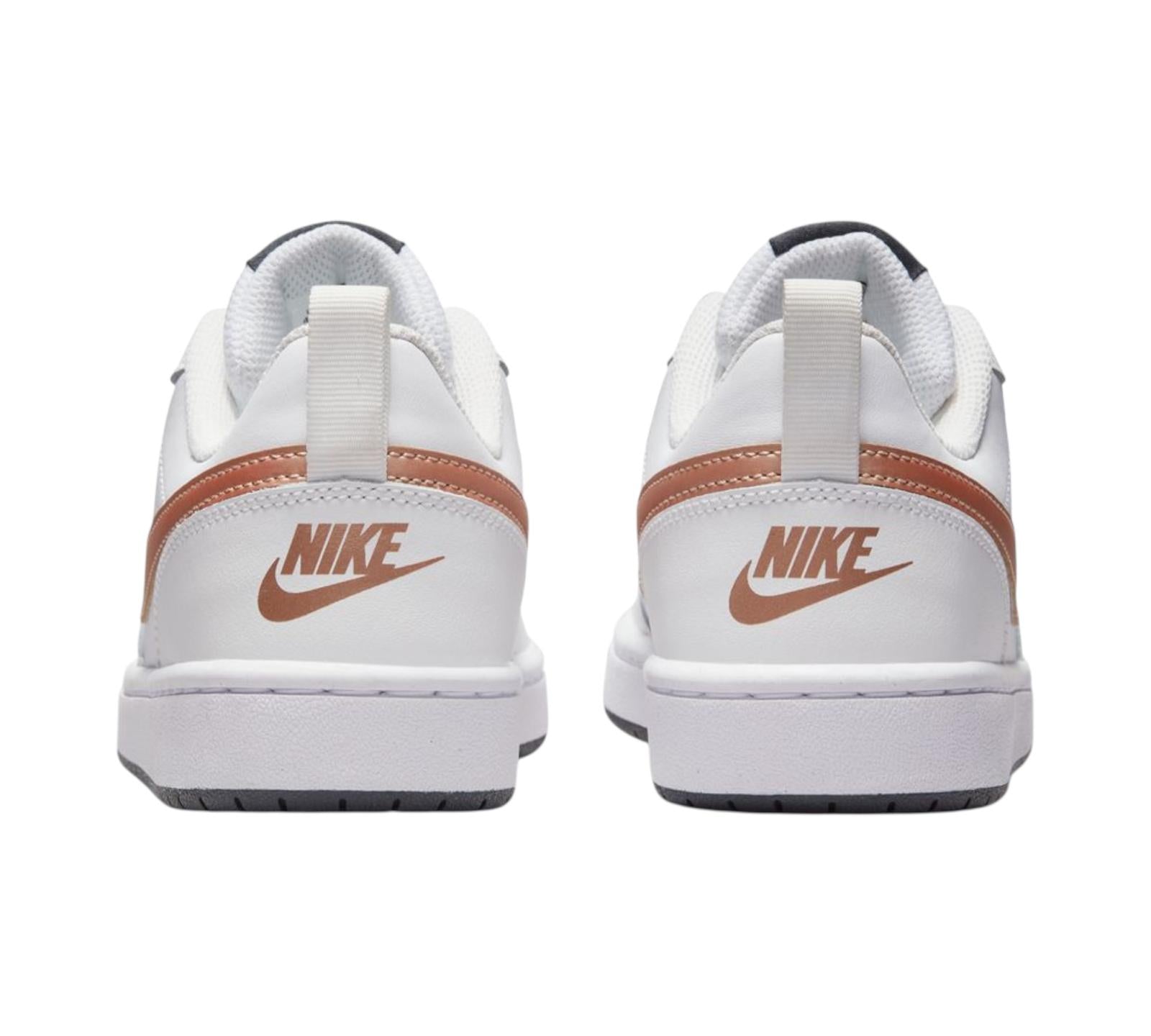 NIKE COURT BOROUGH LOW 2 WHITE METALLIC RED BRONZE