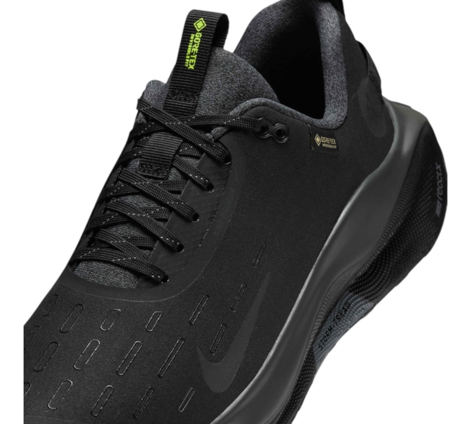NIKE REACT INFINITY RUN 4 GORE-TEX BLACK VOLT DARK GREY ANTHRACITE
