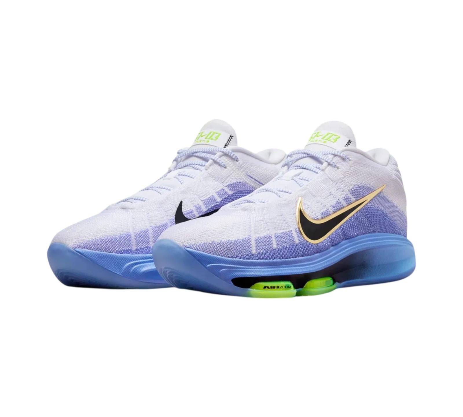 NIKE AIR ZOOM GT HUSTLE 3 WHITE ROYAL PULSE