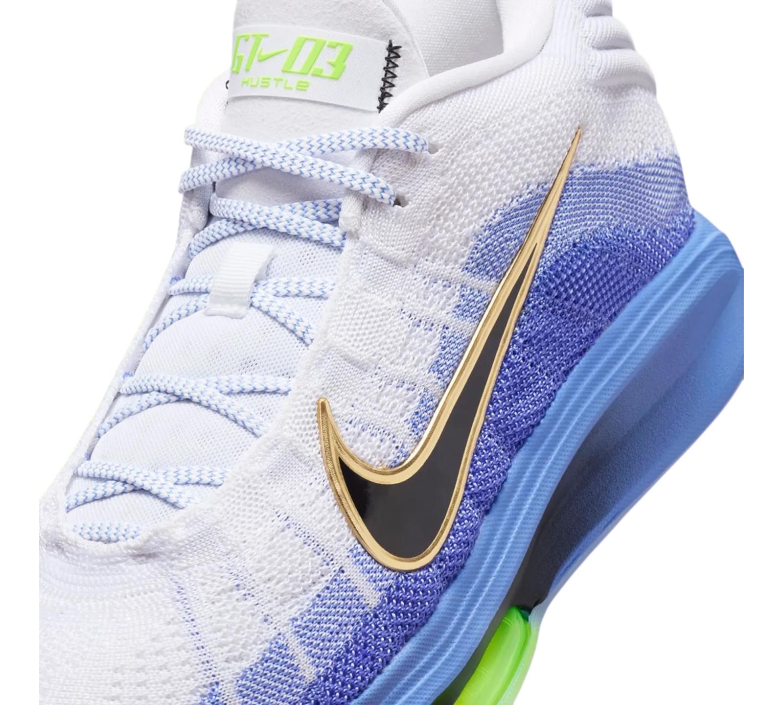 NIKE AIR ZOOM GT HUSTLE 3 WHITE ROYAL PULSE
