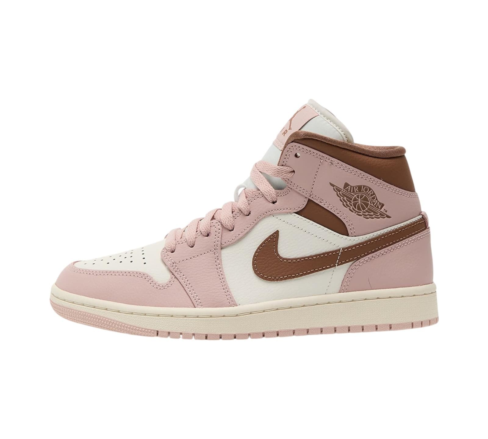 JORDAN 1 MID PINK OXFORD BROWN